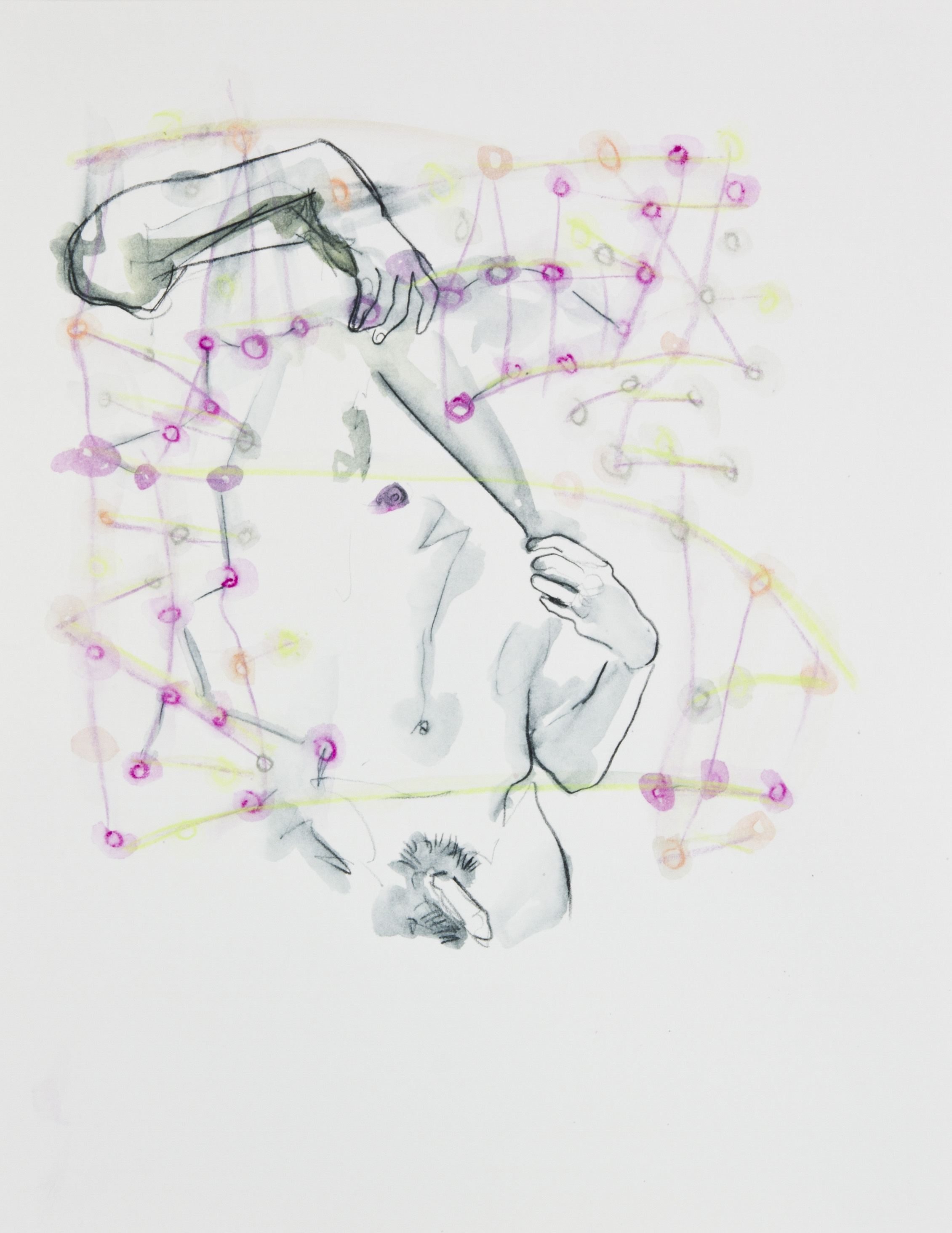 Cosmic Confetti, 2013, graphite and watercolor pencil on paper, 11x14 inches