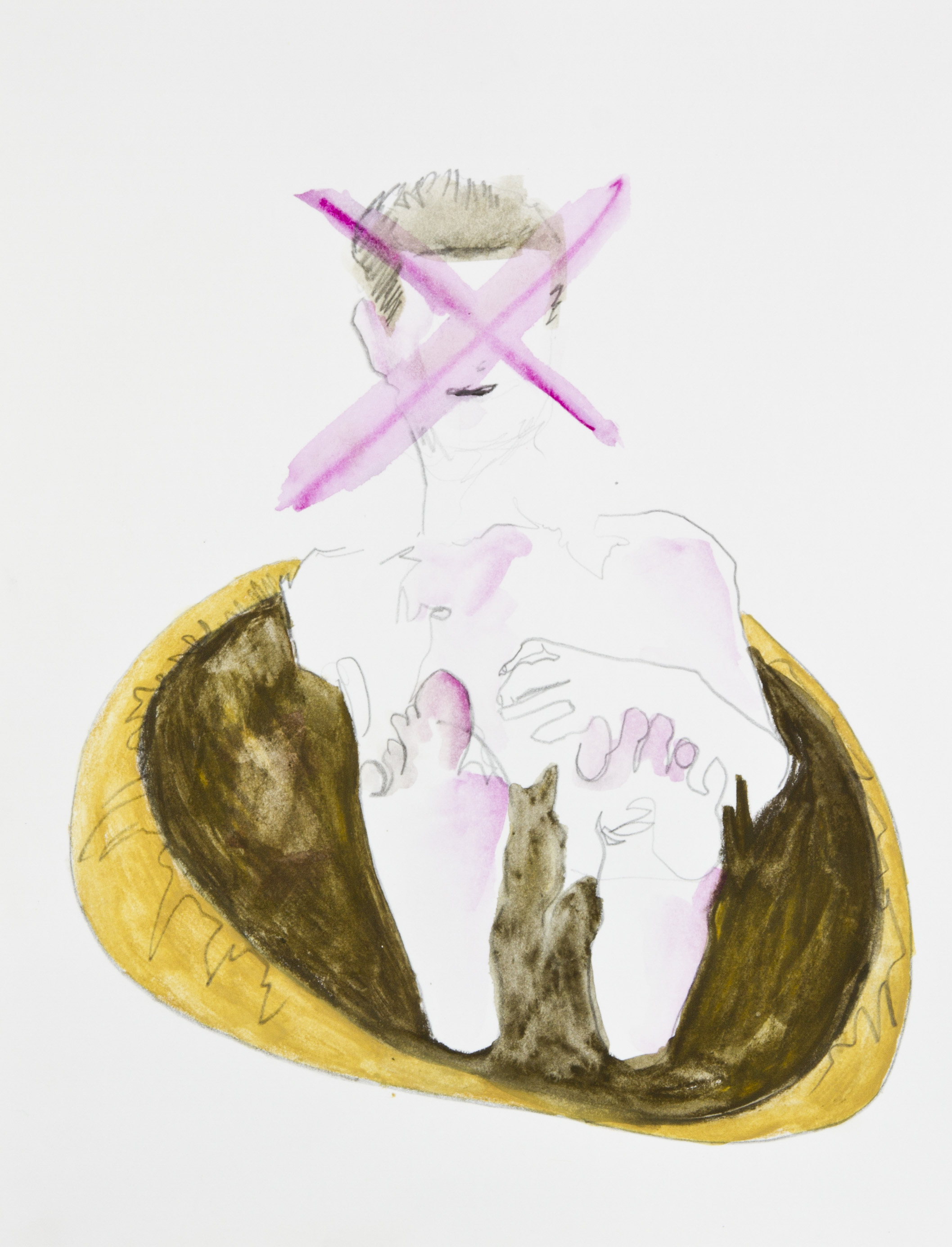 No To The Void 2013, graphite, crayon and watercolor pencil on paper, 11x14 inches