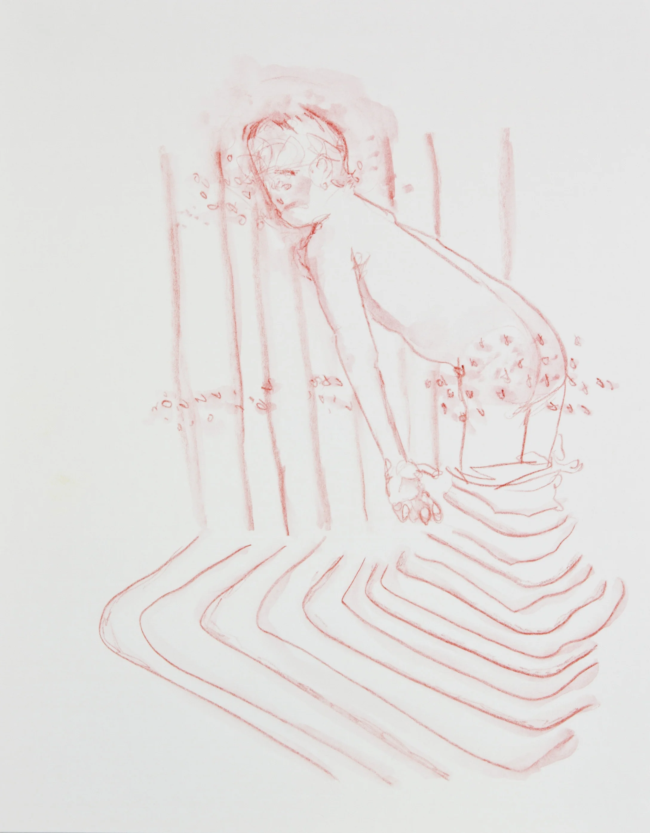 Quicksand Magic, 2013, watercolor pencil on paper, 11x14 inches