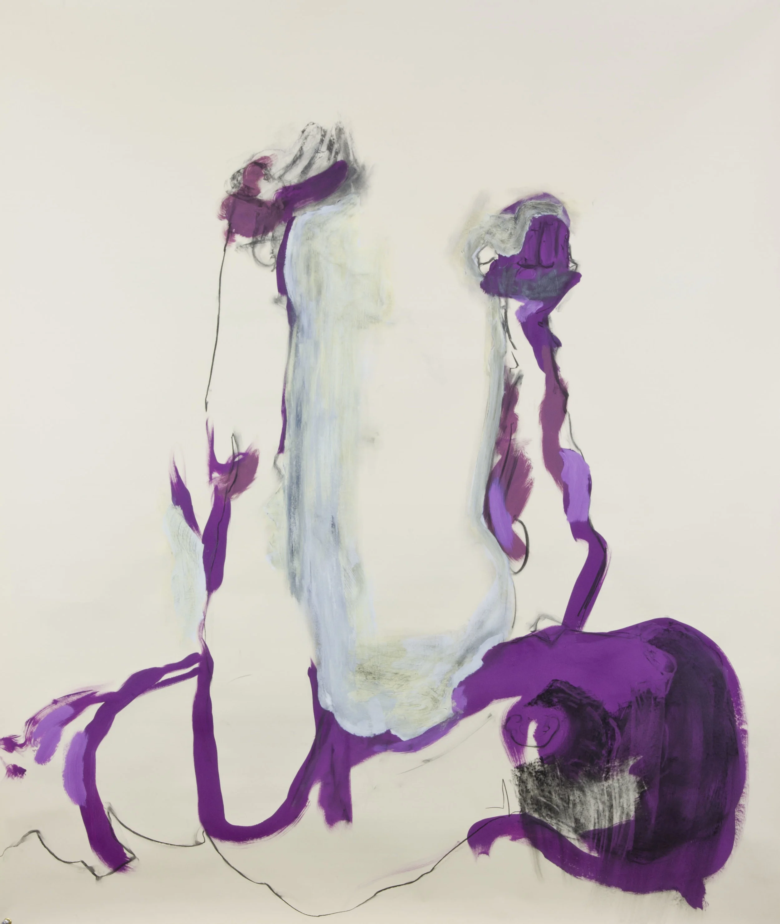 Conversion, 2012, acrylic, graphite and charcoal on paper, 36x50 inches