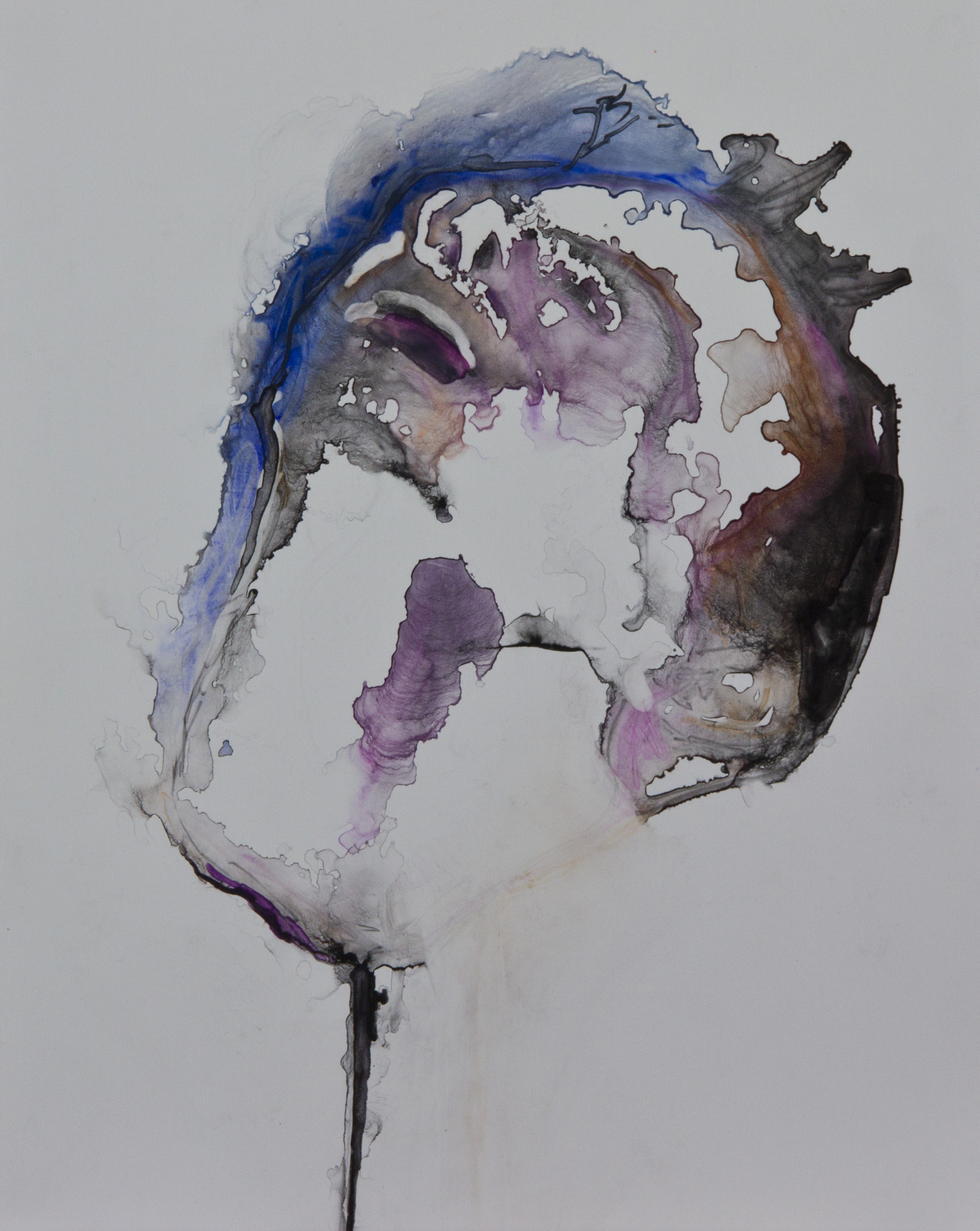 Specimen 1, 2011, watercolor on polypropylene, 11x14 inches