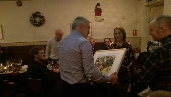 A Leaving present for Tim Collins from Ocean FM Friends and colleagues