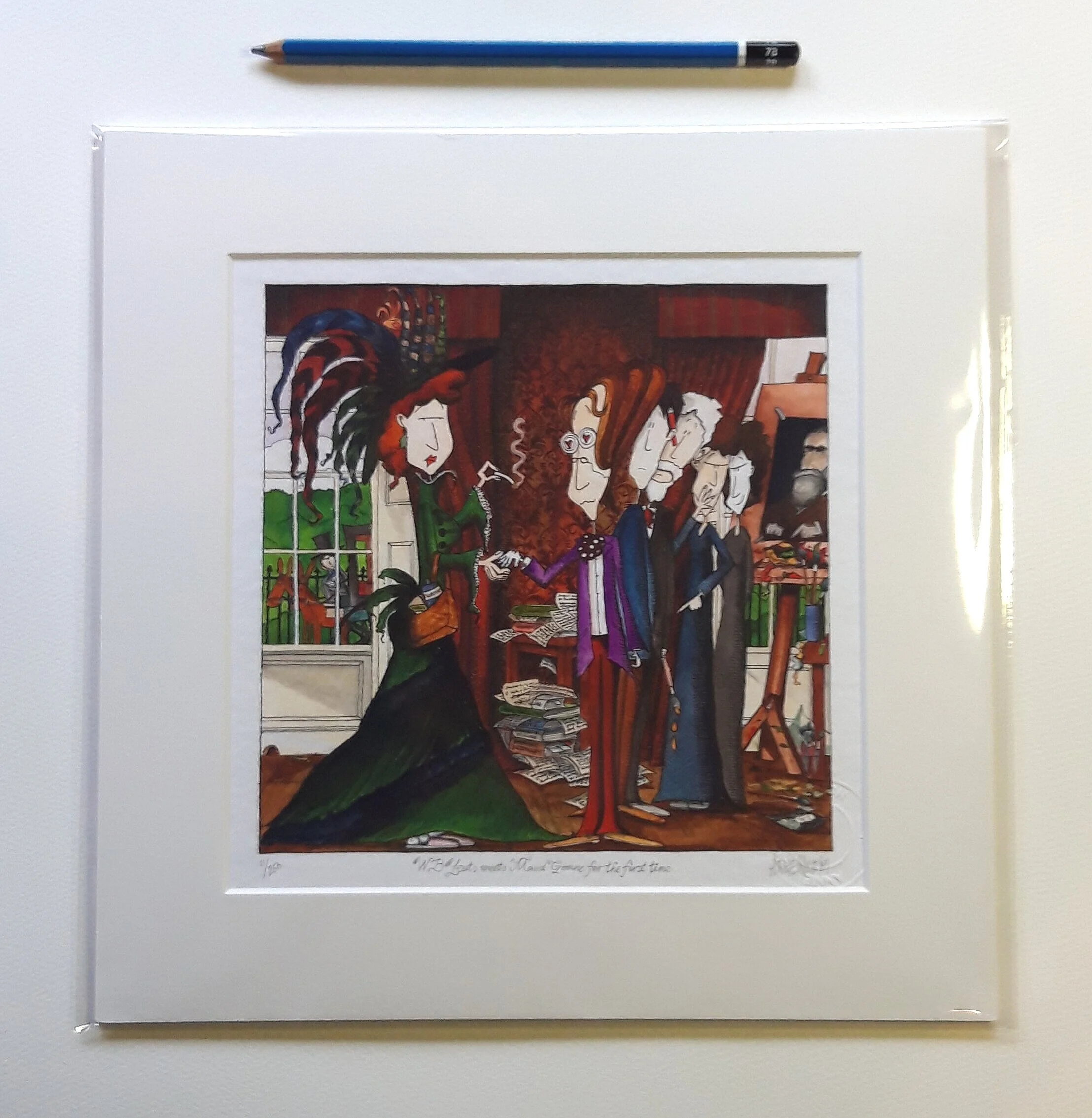 Yeats meets Maud Gonne for the first time Mini Print