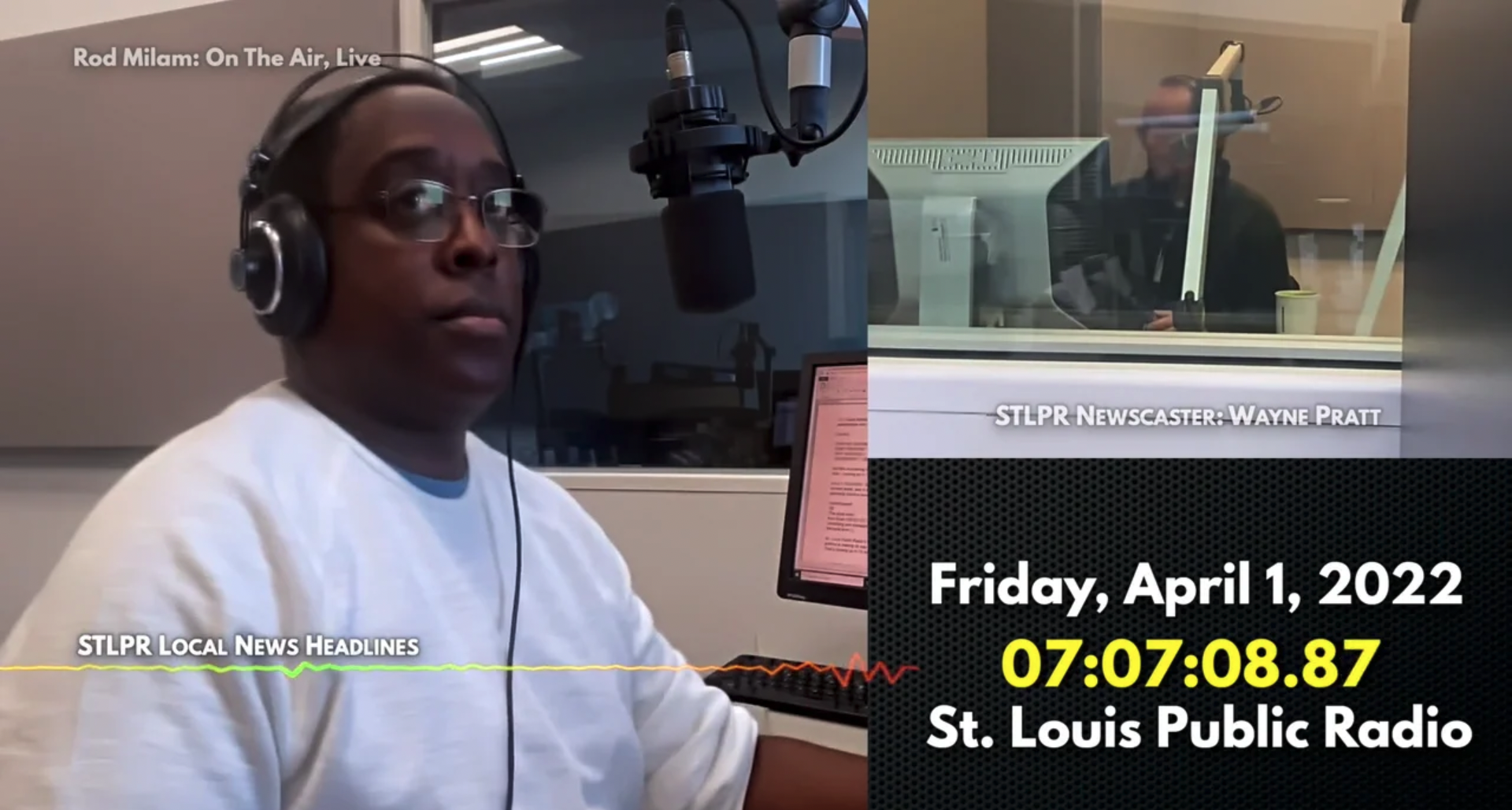 Behind the Scenes @ St. Louis Public Radio During Morning Edition