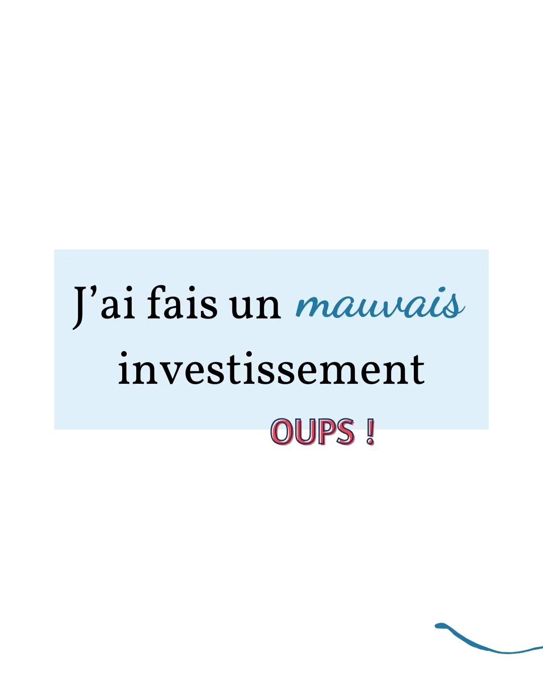 Dans la s&eacute;rie des #epicfail on en tient ici un bon sp&eacute;cimen ! 🥳

MAIS

Parce que vous &ecirc;tes dans le terrier d'une &eacute;ternelle optimiste, y a forc&eacute;ment plein de bon &agrave; en tirer 🎉.

Et &ccedil;a passe par identifi