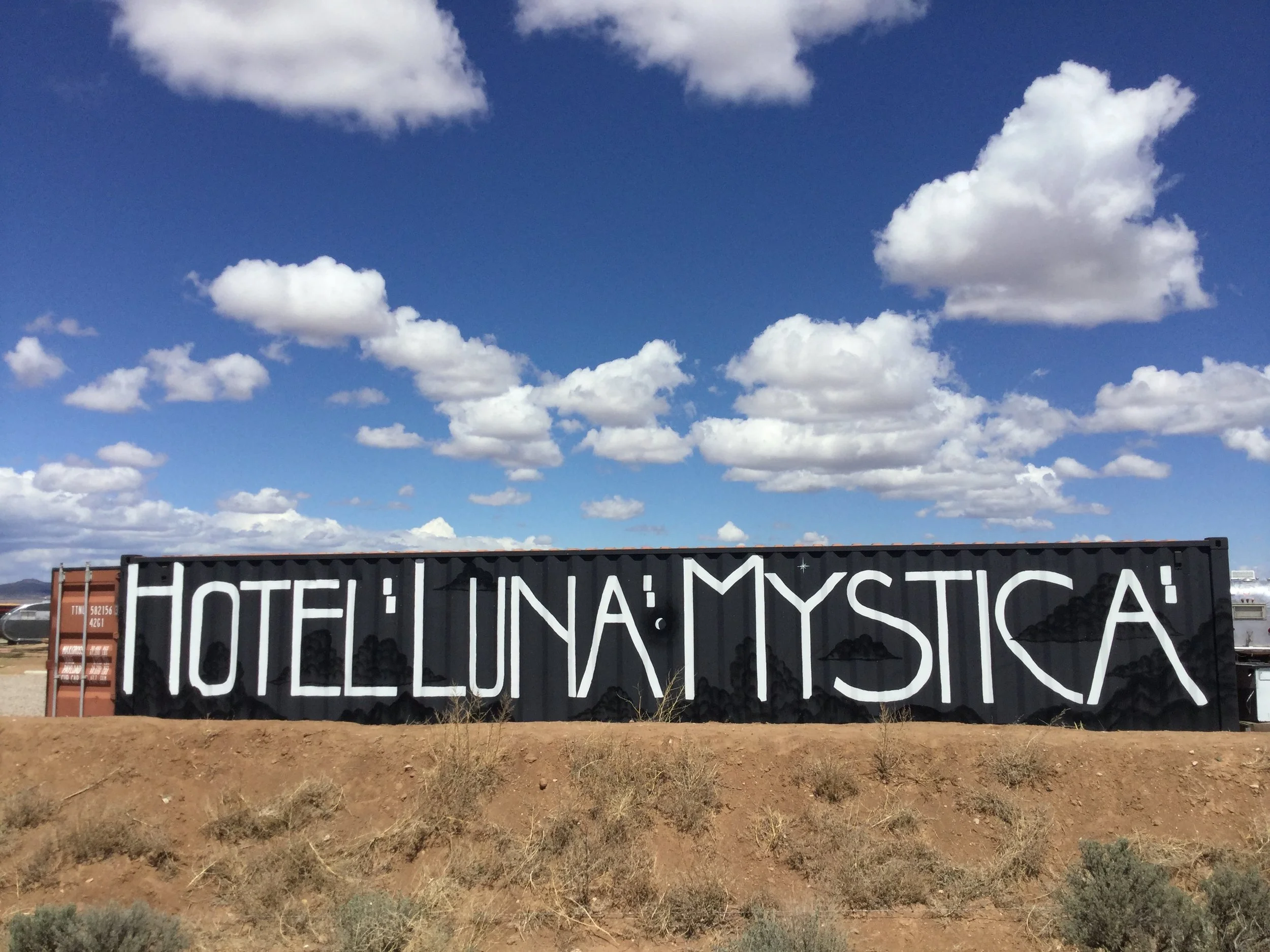 Hotel Luna Mystica Sign Taos, NM 2018