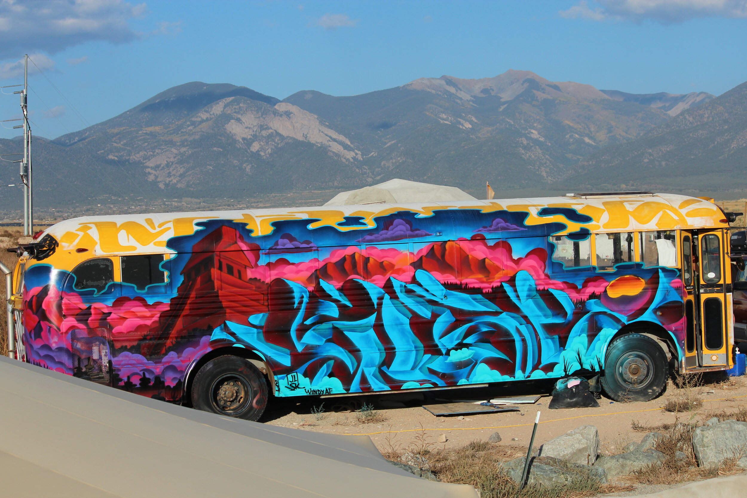 Ol School Bus @ Taos Mesa Brewing Mothership