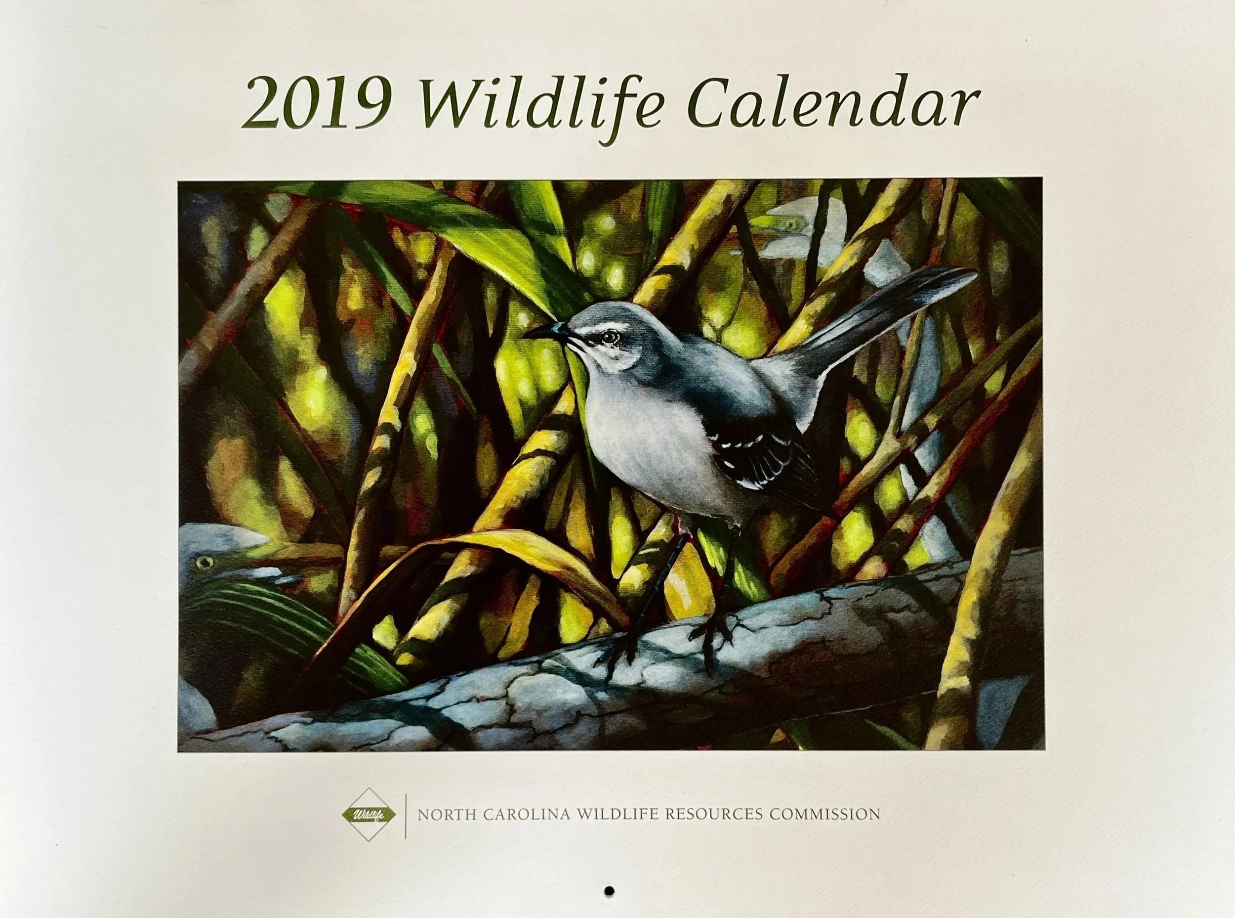 2019 North Carolina Wildlife Calendar - Cover