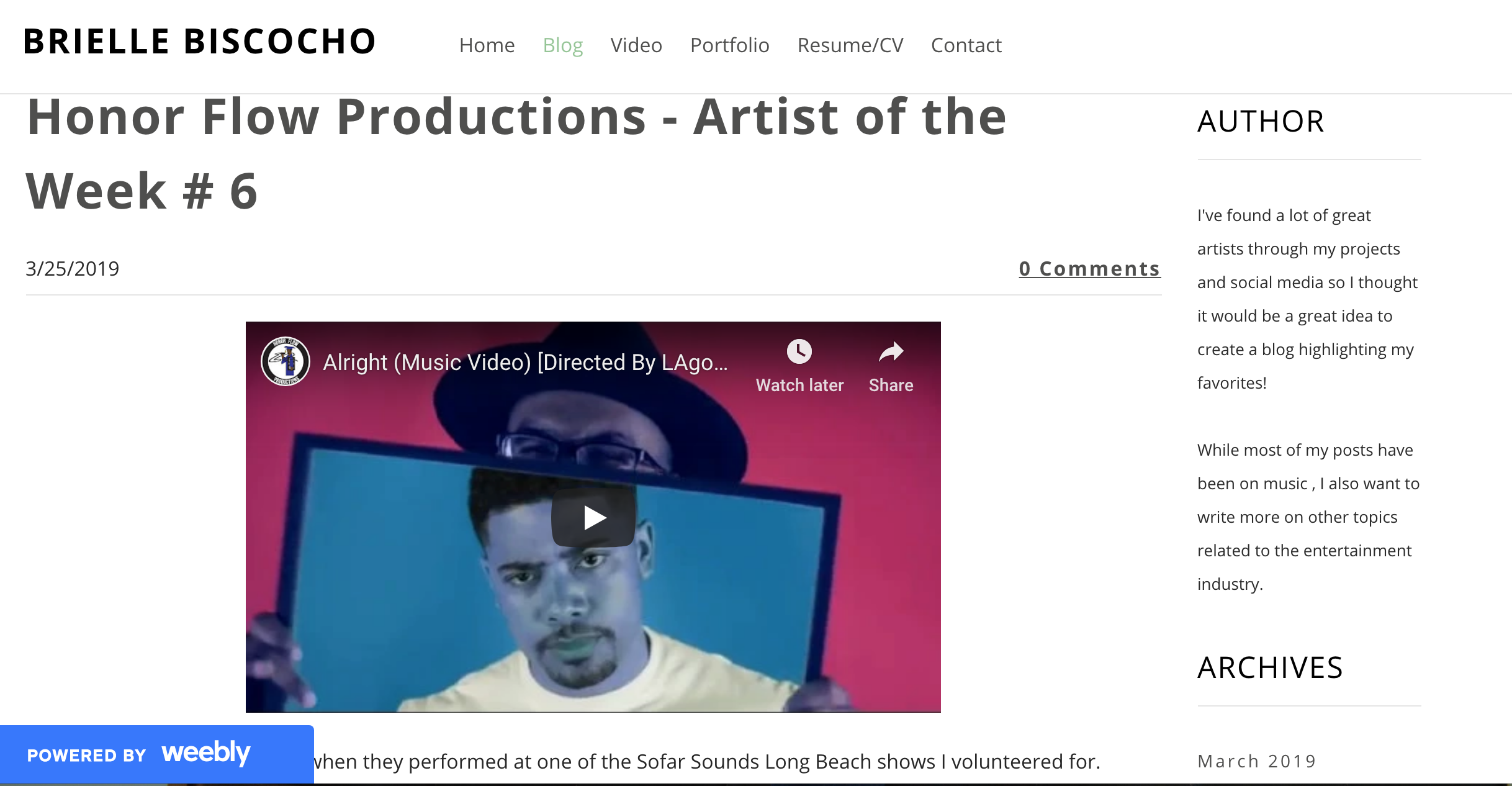 Brielle Biscocho.com Artist of The Week (#6 3.25.19).png