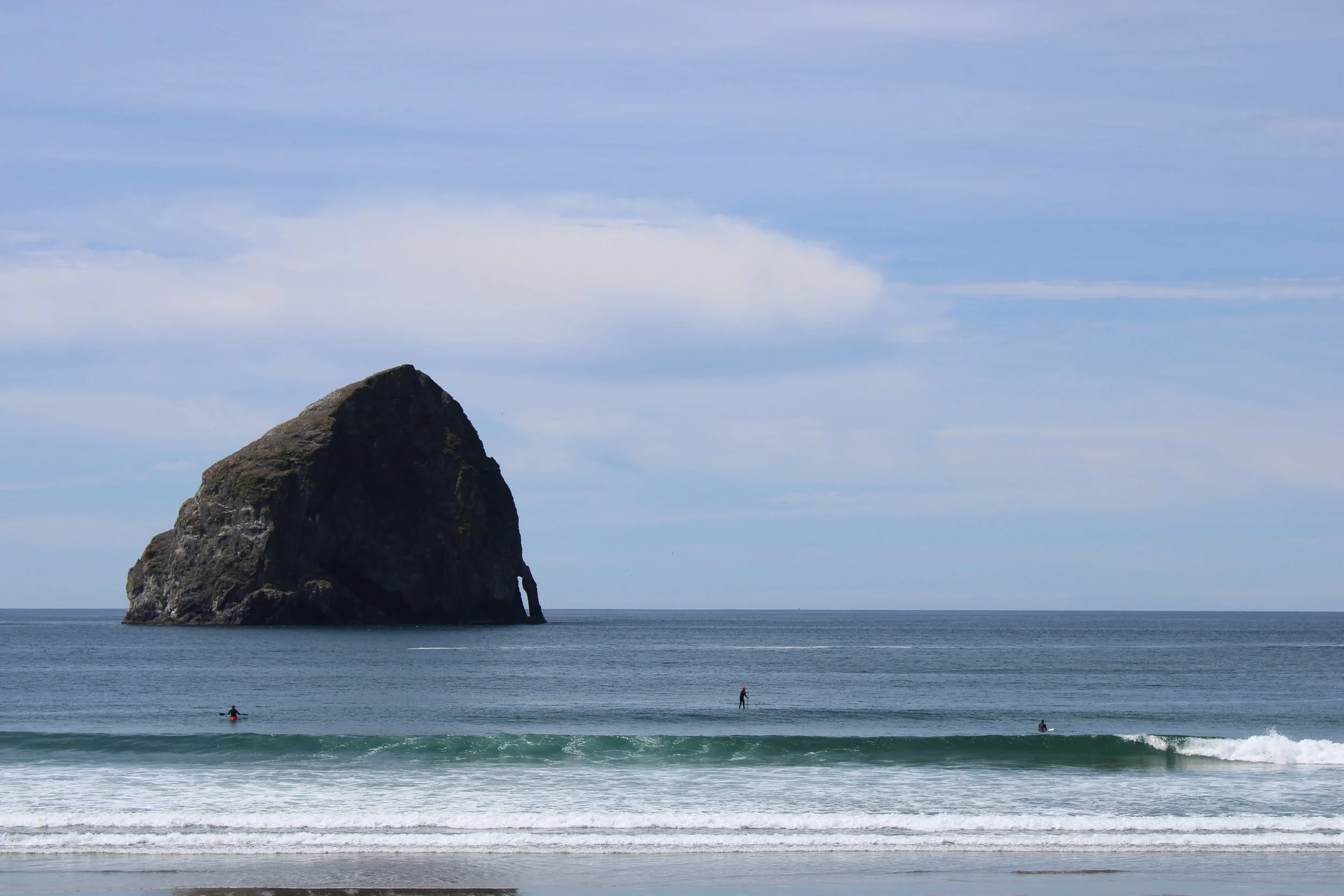 Surfers at Pacific City
