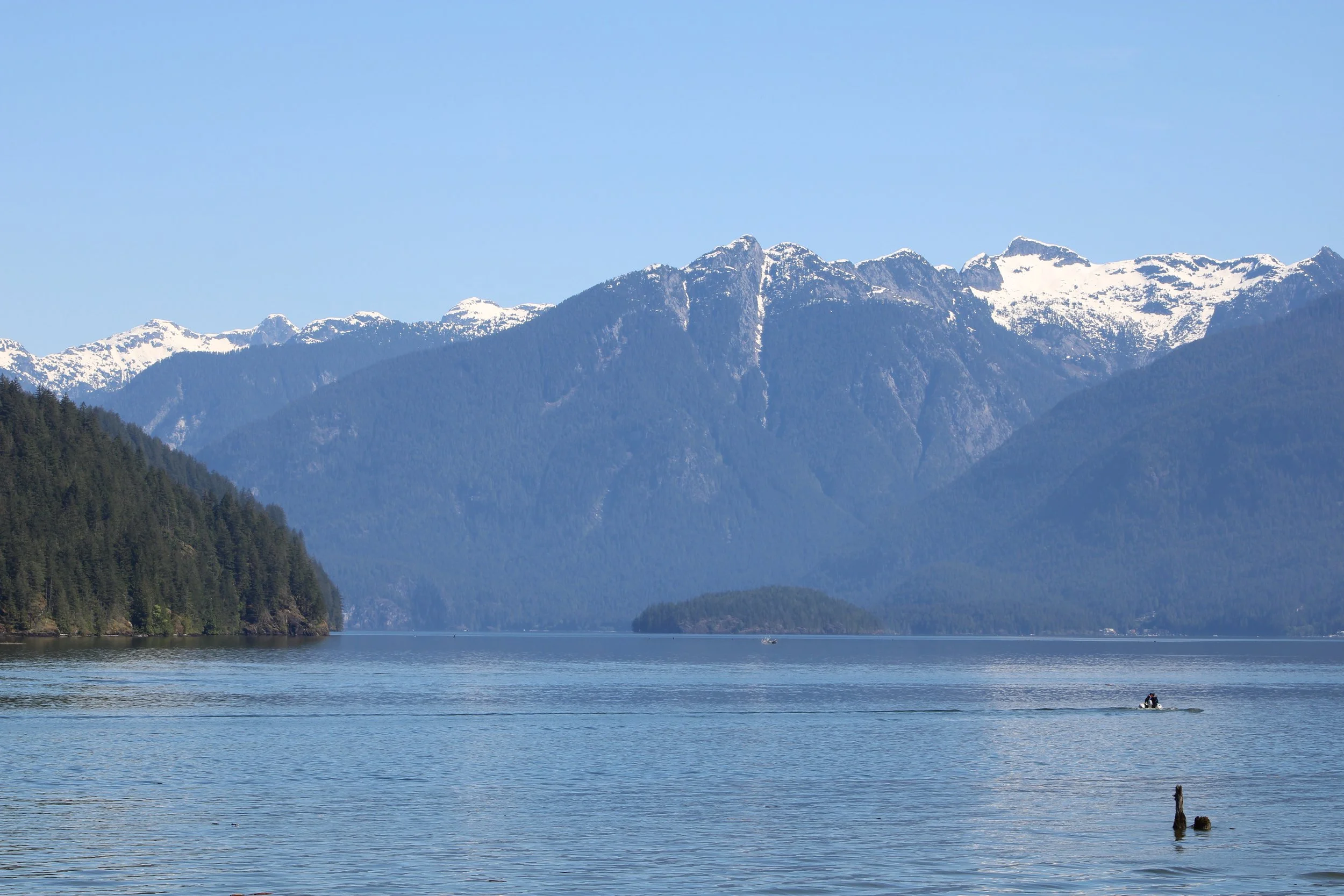 Pinecone Mountains and Pitt Lake