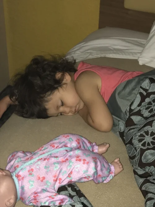 Sleepy girl