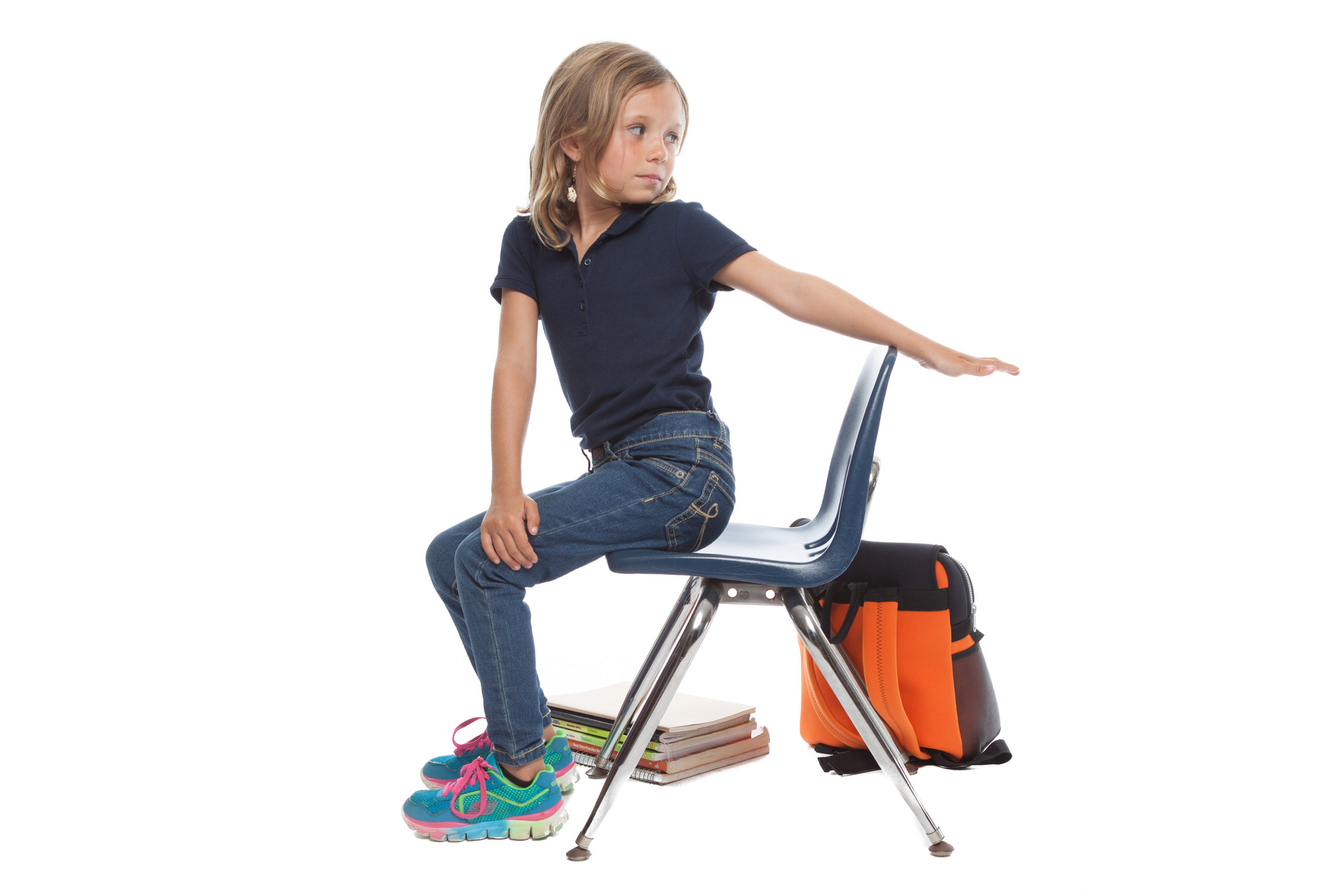 chair yoga in the classroom