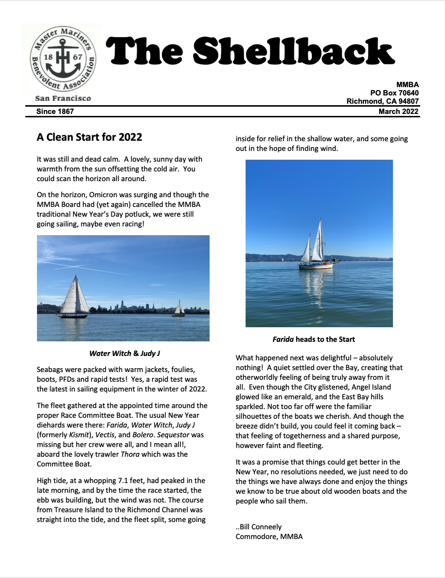 Spring has Sprung!  March 2022 Shellback is Here!