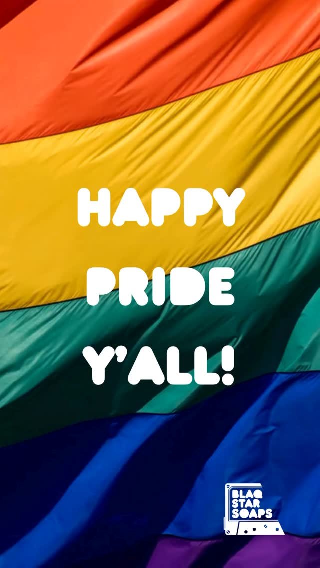 HAPPY PRIDE, YALL! 🏳️‍🌈 Here’s to living life authentically and without fear! This year I added two pride soaps to the mix as well ell as a room spray to spray the hate away! http://blaqstarsoaps.com