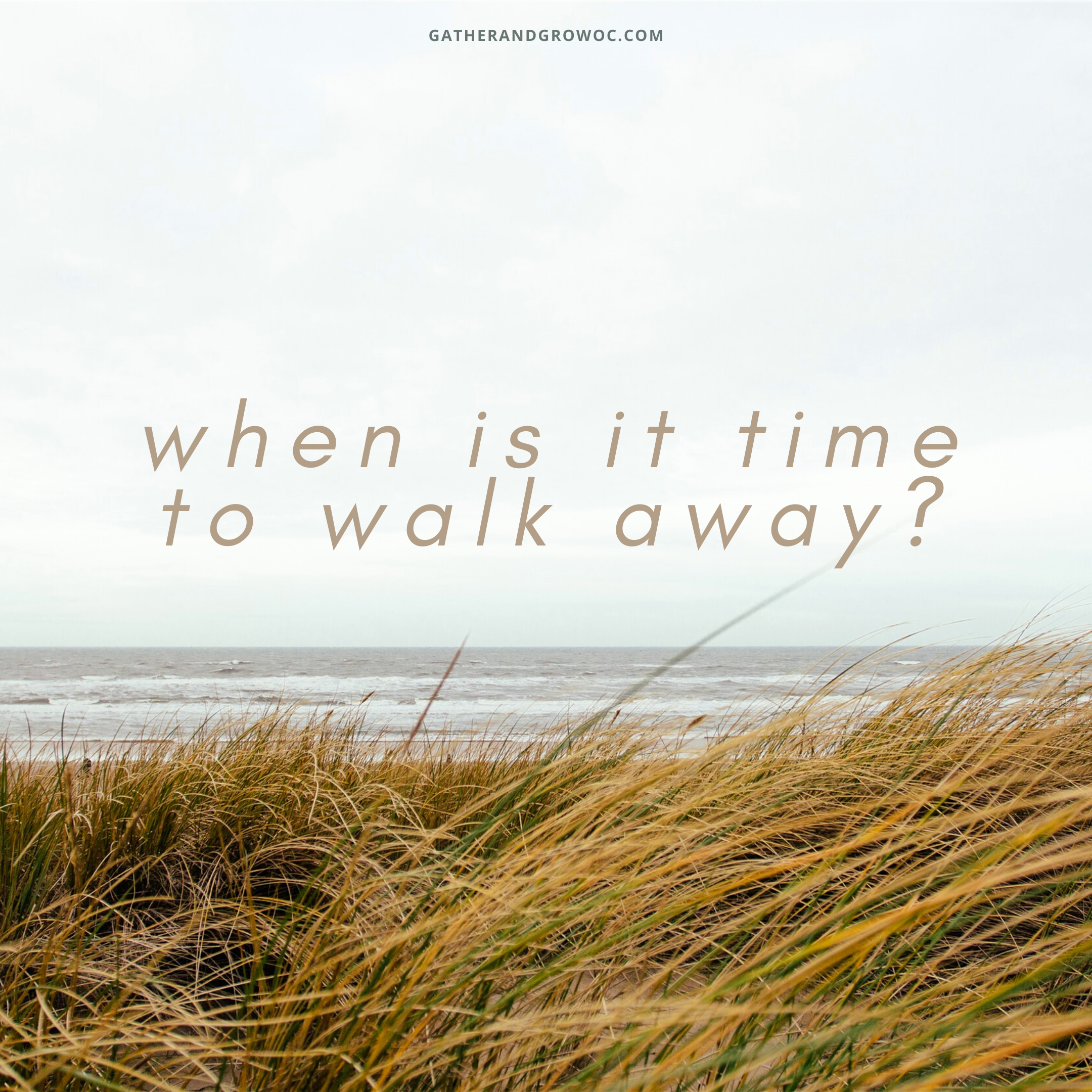When is it Time to Walk Away?