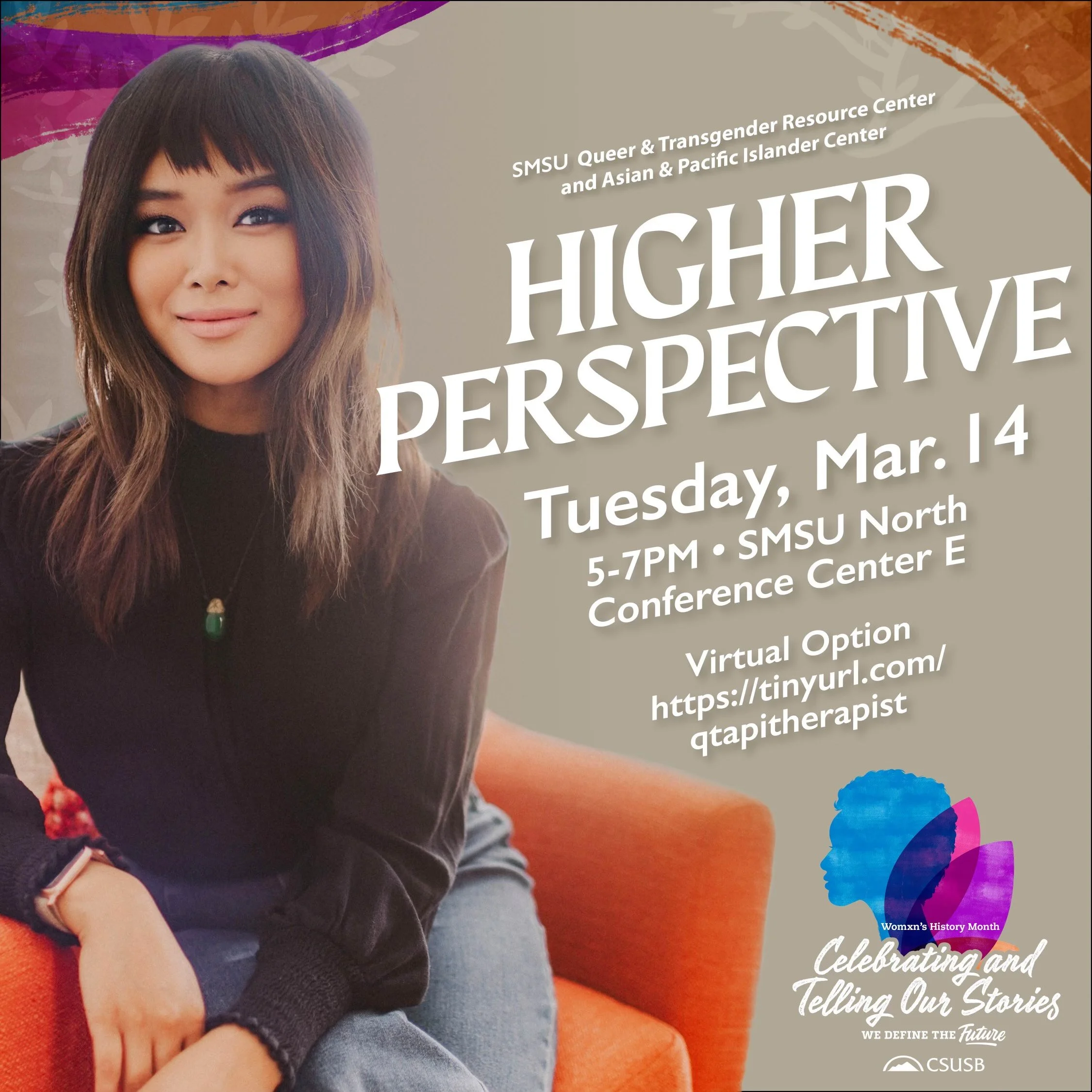 Join Katrina on March 14 for Higher Perspective at CSU: Bernandino