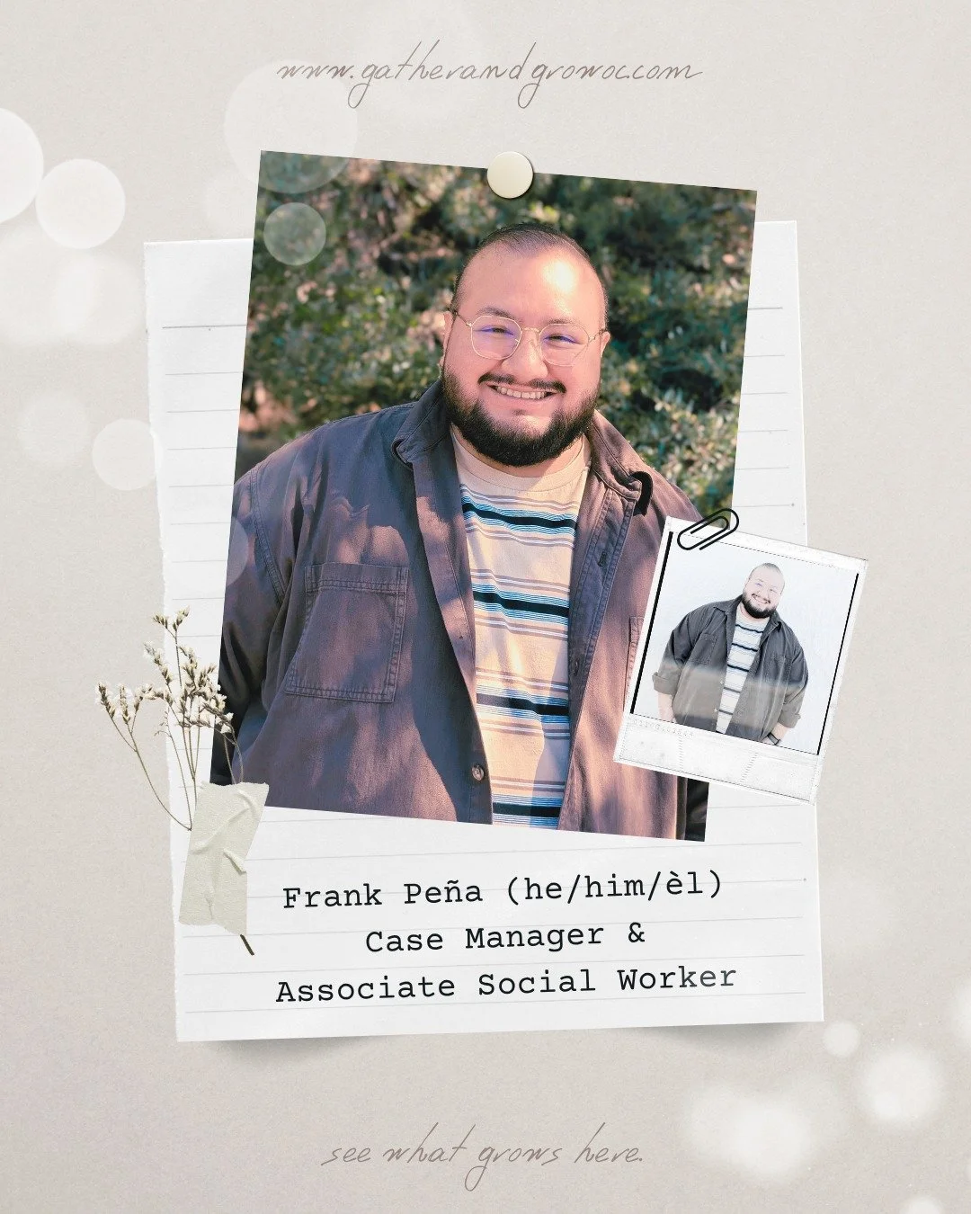 📸 Meet Frank (he/him/&eacute;l), ASW &ndash; an authentic, multifaceted therapist who brings his whole self to the work! ☕🌈

Whether you're navigating gender exploration, body liberation, or the complexities of being neurodivergent in a neurotypica