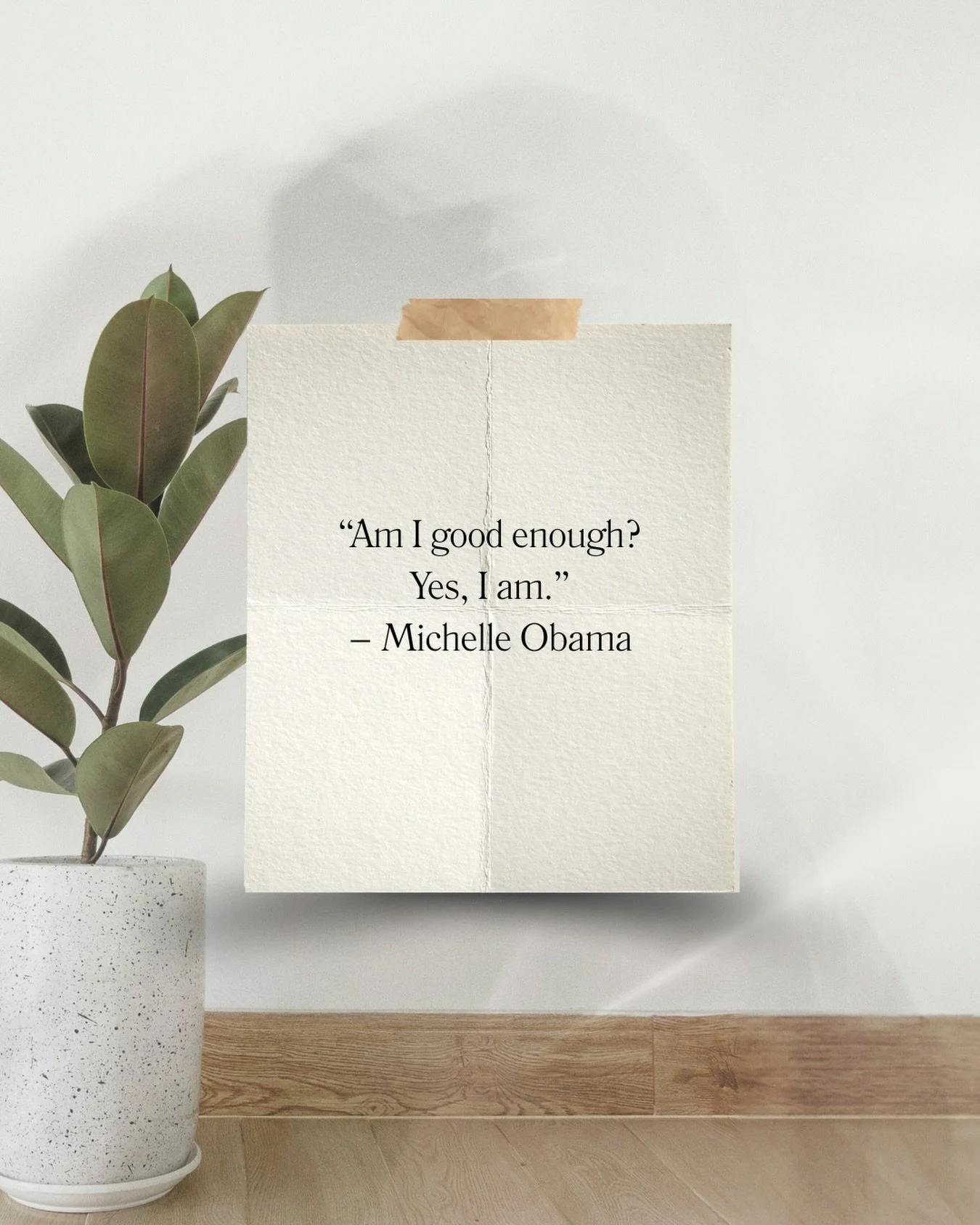 Yes, you are. ❤️

#gatherandgrowoc #michelleobama #mentalhealthmatters #selfconfidence❤️ #therapist