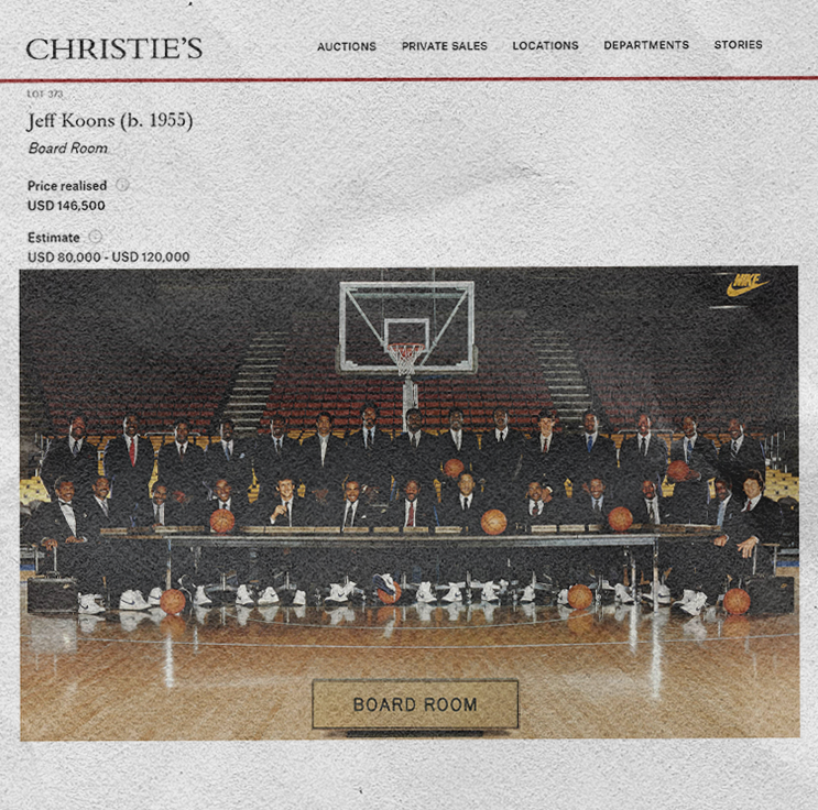 jeff koons nike posters