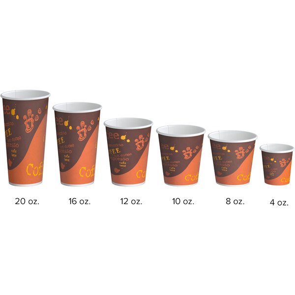 8 oz. Paper Hot Cups (Print) 1,000/Case