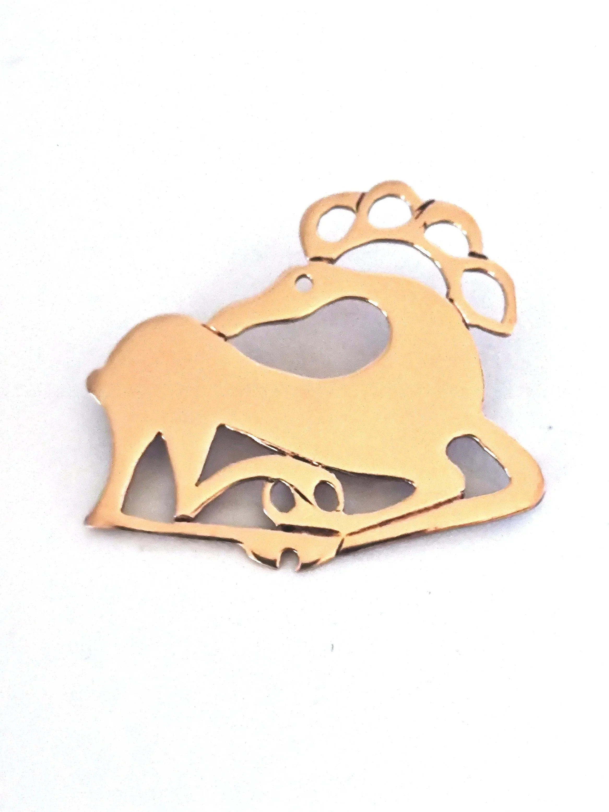Recumbent Stag Brooch