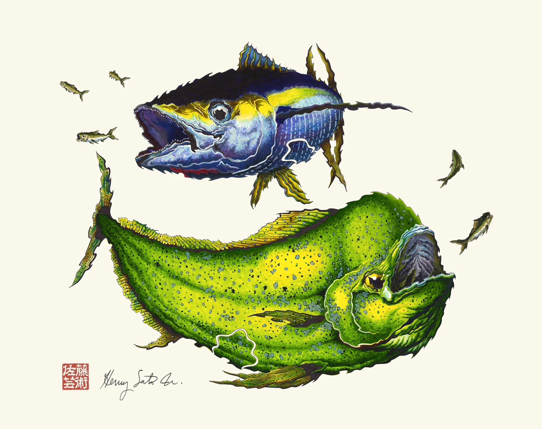 Yellowfin Tuna and Dorado