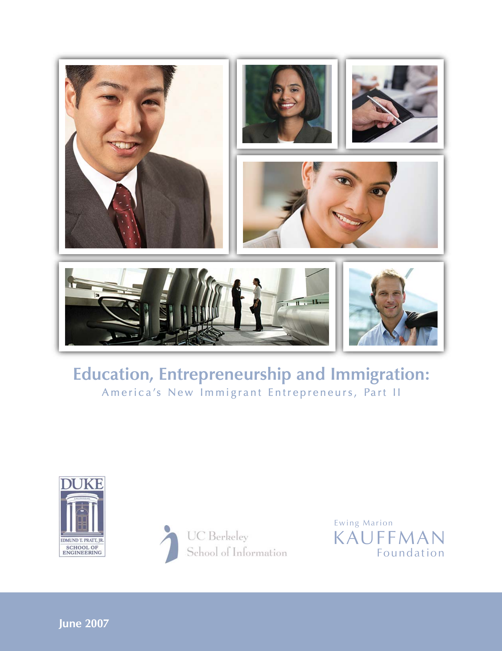 Education, entrepreneurship and immigration: America's new immigrant entrepreneurs, part II