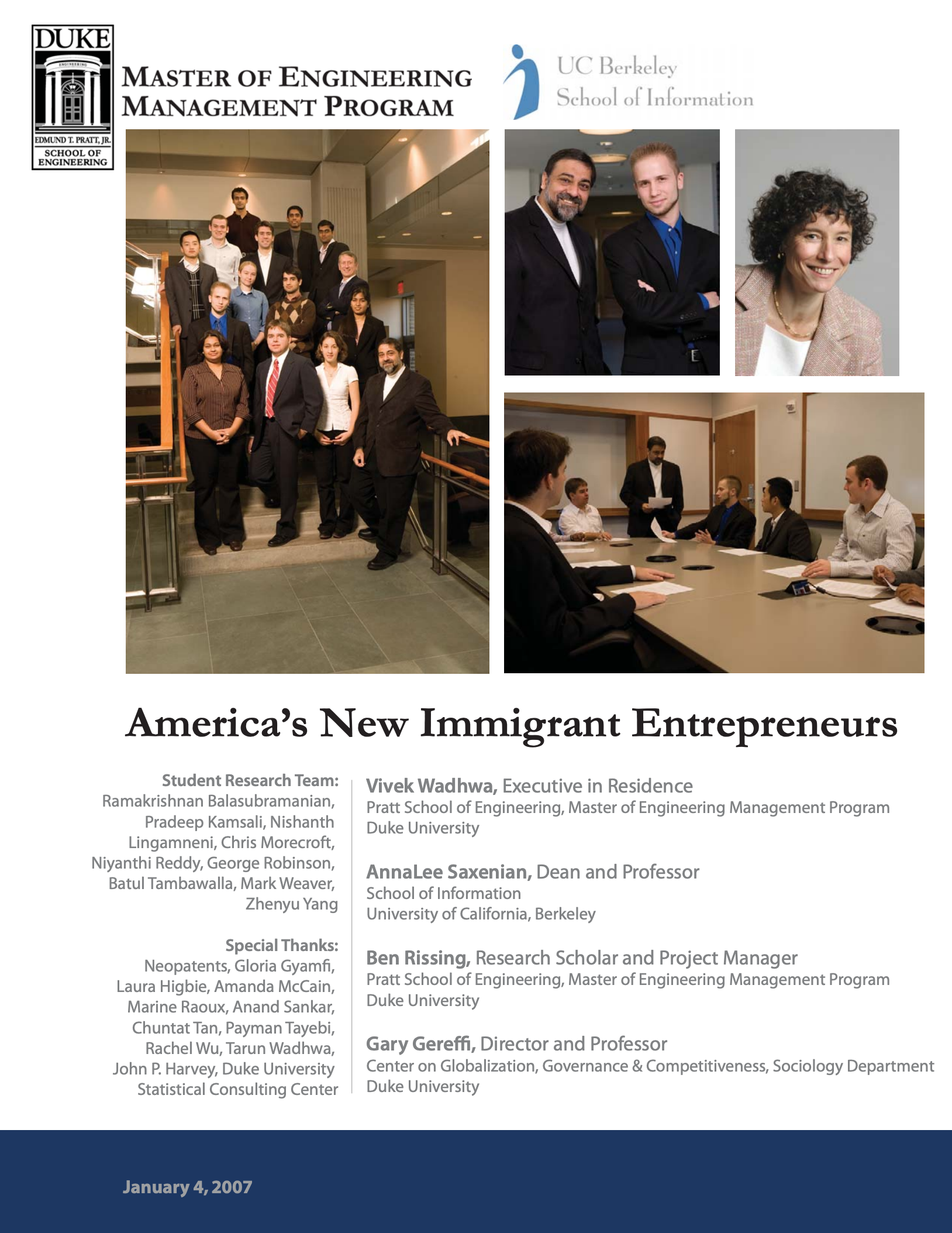 America's new immigrant entrepreneurs: part I