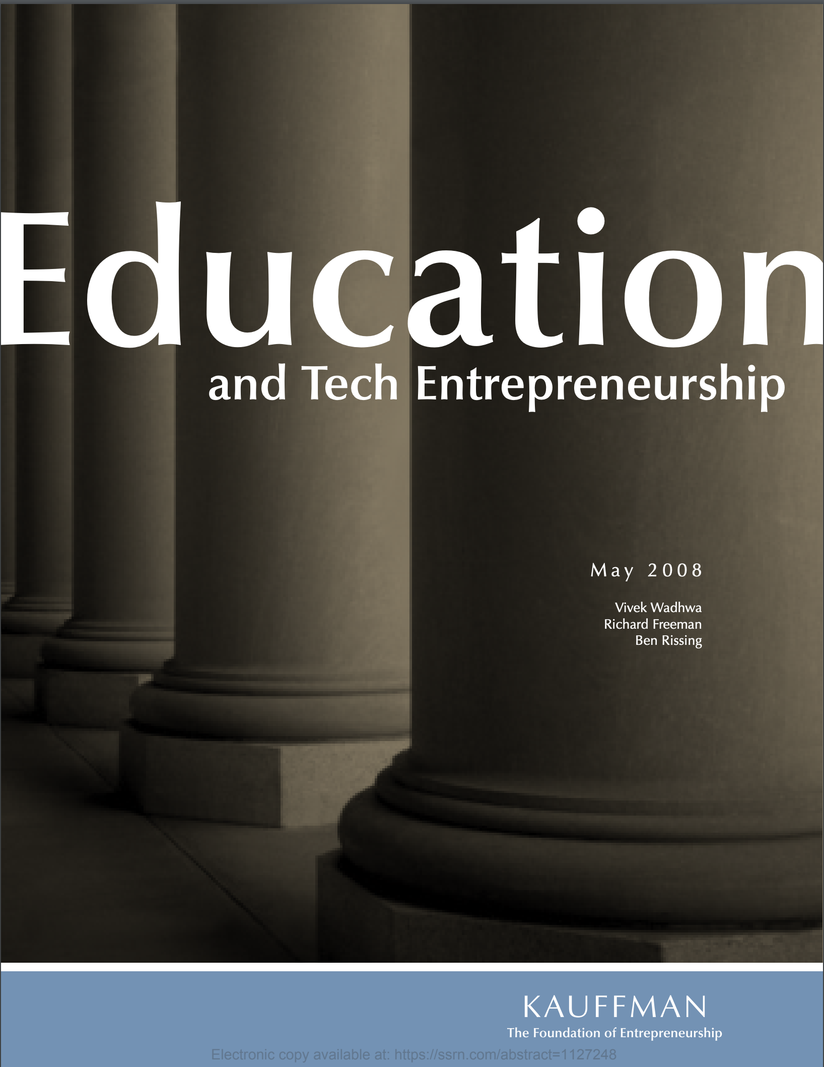 Education and tech entrepreneurship
