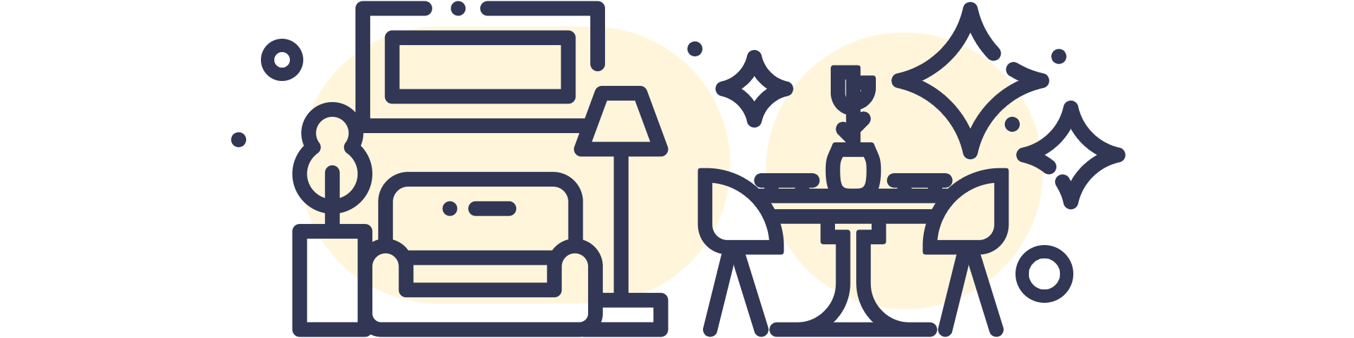 sparkly home room icons