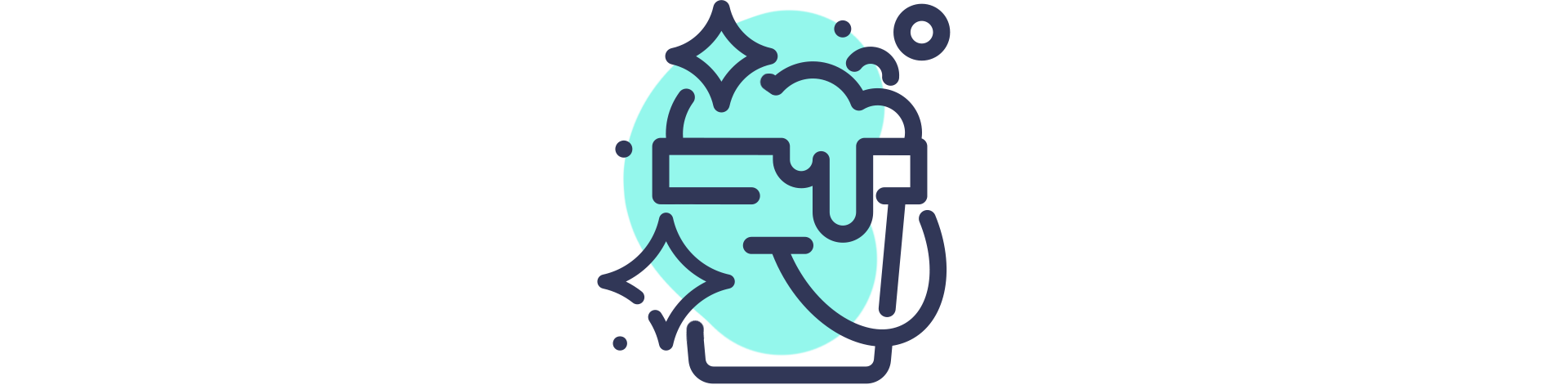 sparkly deep cleaning icon