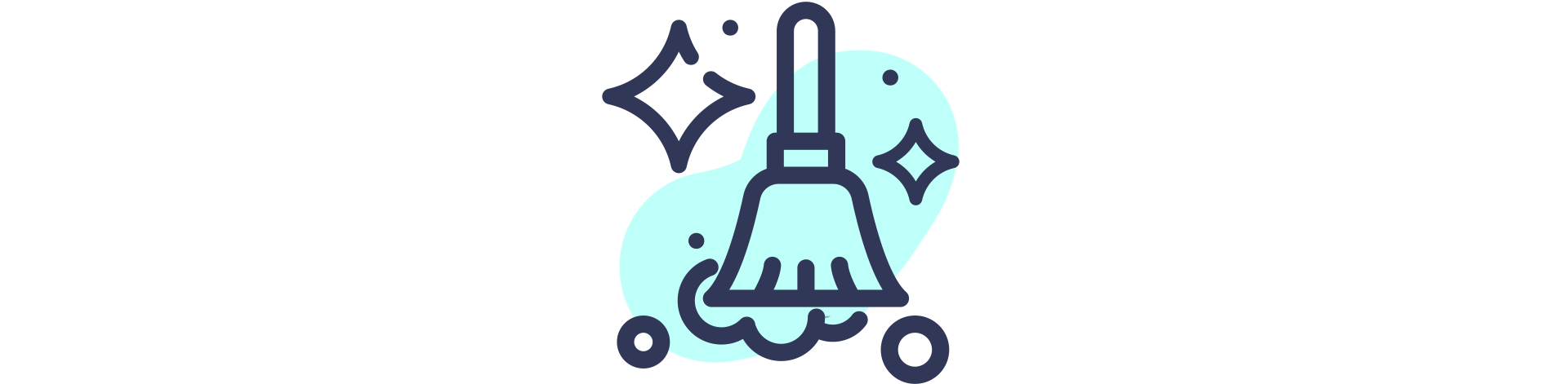 sparkly dust cleaning icon