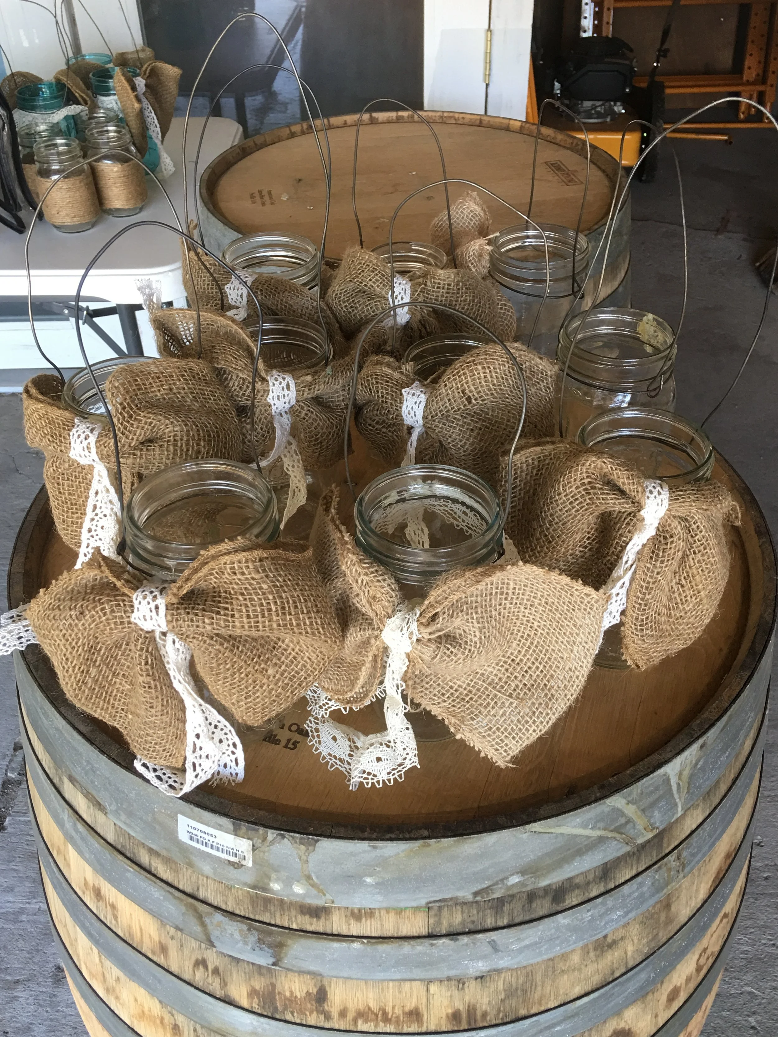 mason jar wedding lantern rustic