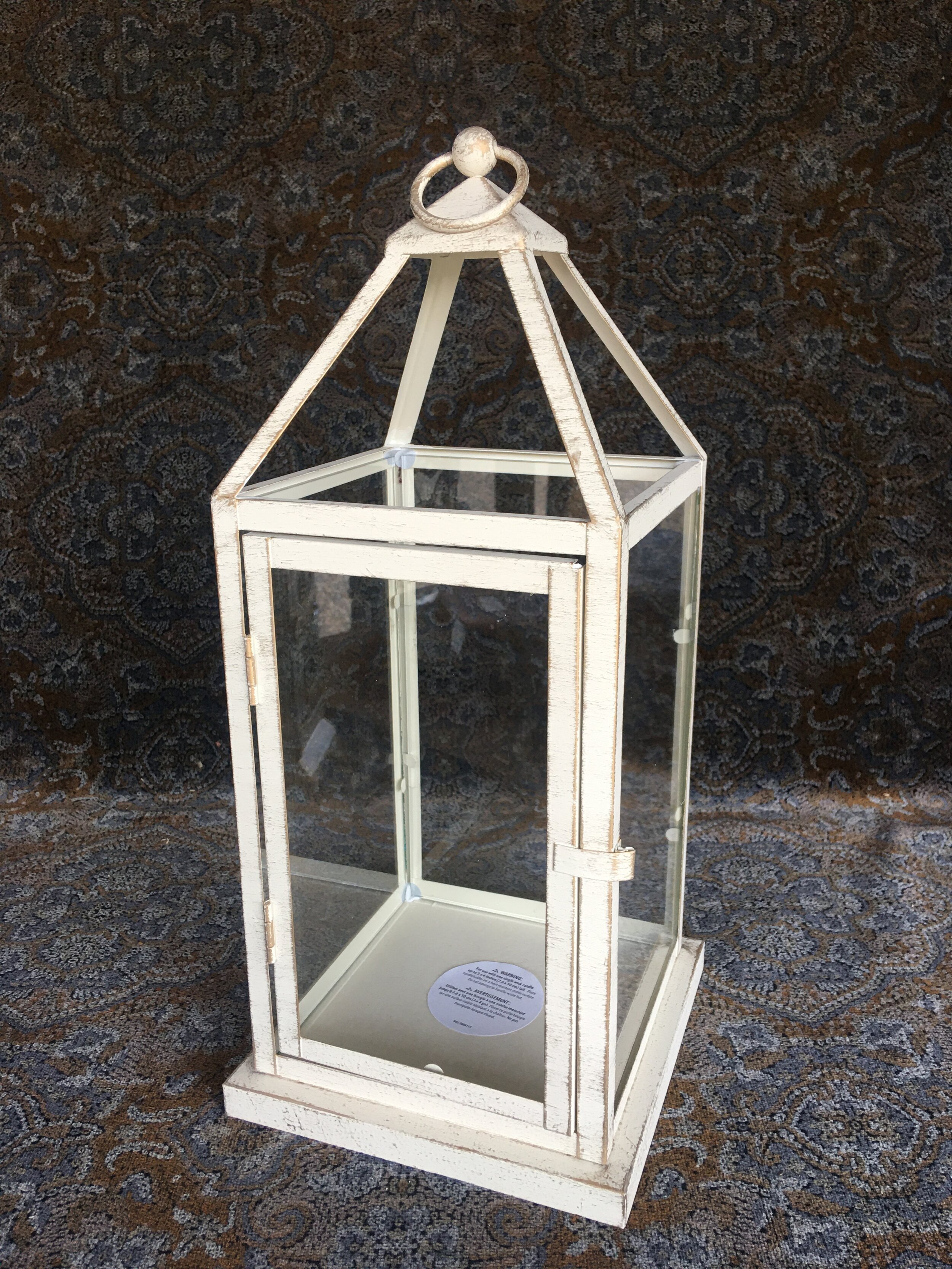 Modern distressed lantern 