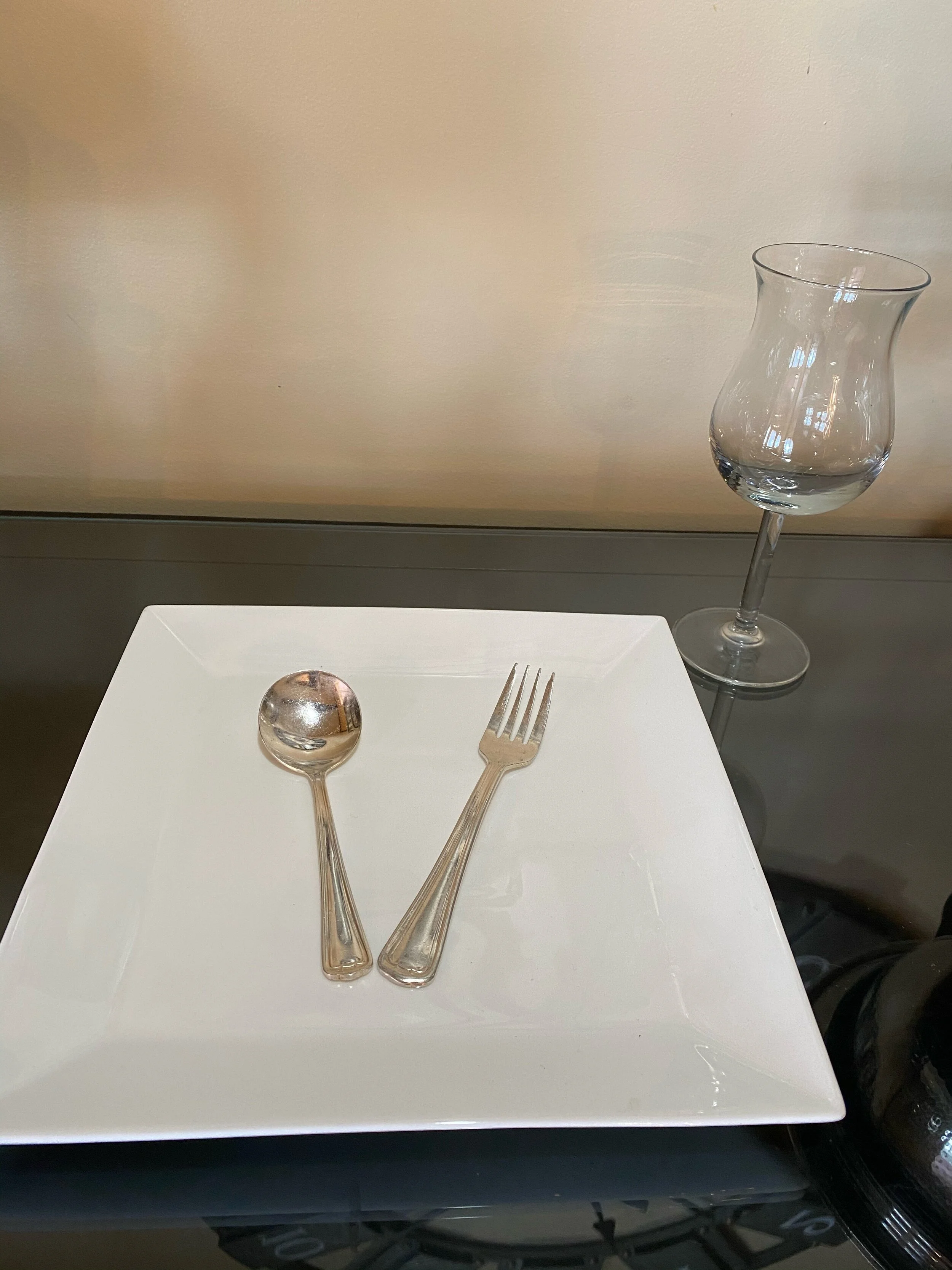 10" Porcelain Square Dinner Plate