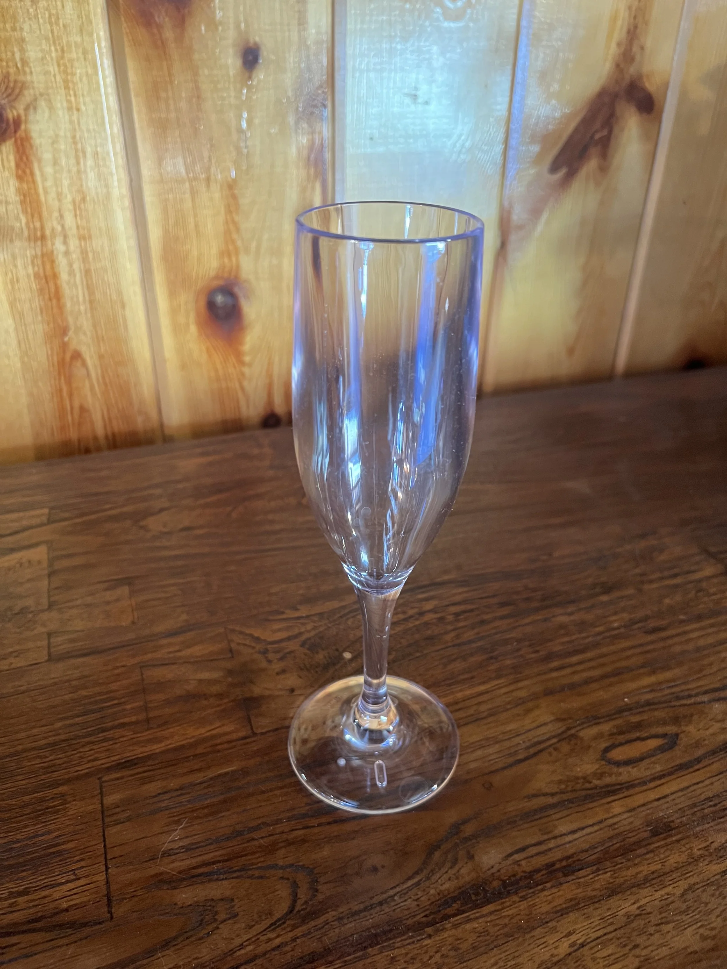 Acrylic champagne flutes