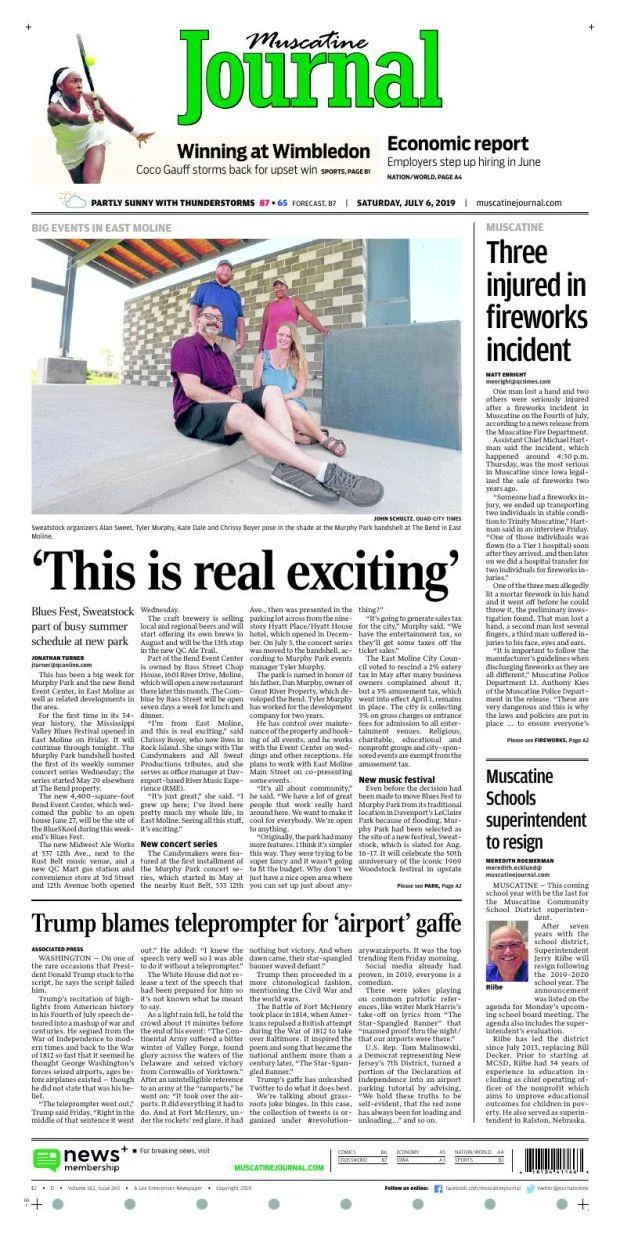 I edited the billboards in the top left corners of the newspaper and created cutouts that brought the covers to life.