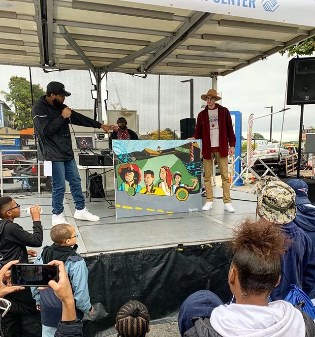 Had such an blast at @deatrich &lsquo;s first annual block party at @mattapanteencenter. Created for the community. Free haircuts, food trucks, music, and entertainment for everyone. Thank you Deatrich and Mattapan Teen Center for so much creative fr