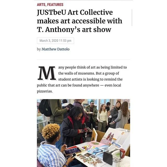 Just the very beginning for JUSTbeU Art Collective ⚡️🖼 Huge love to @bu_hillel for funding, ALL THE ARTISTS participating/getting the word out there, and Matt Dattolo for the fantastic article.

Find the full article//
Google SEARCH: &ldquo;JUSTbeU 