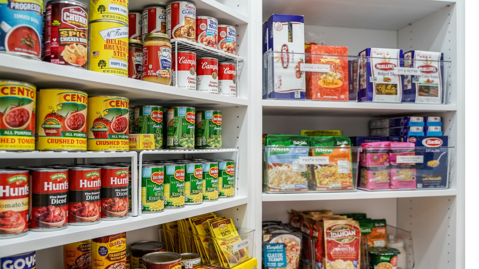 pantry food organizer shelves