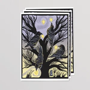 Four Birds A Calling 5x7 Cards