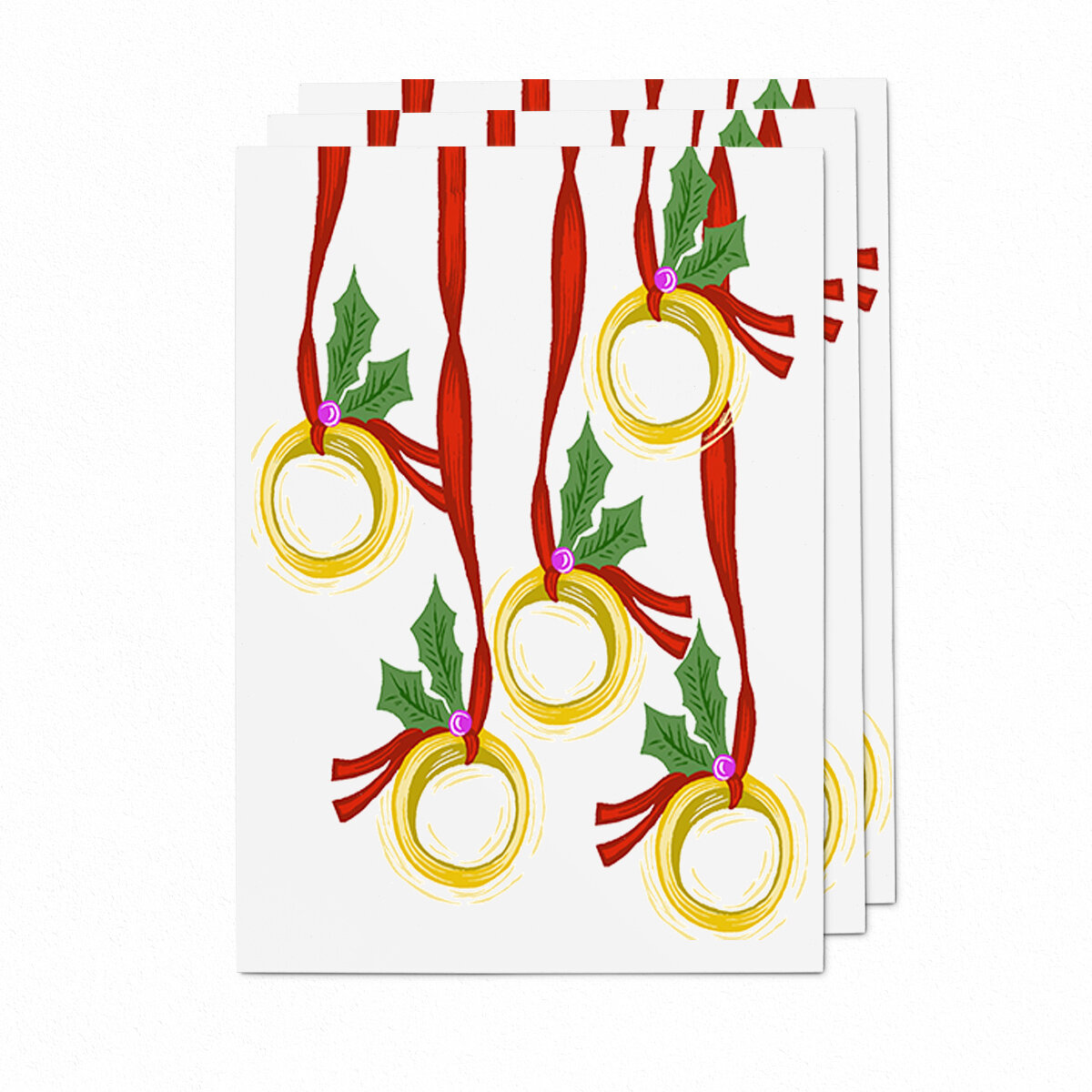 Five Golden Rings 5x7 Cards