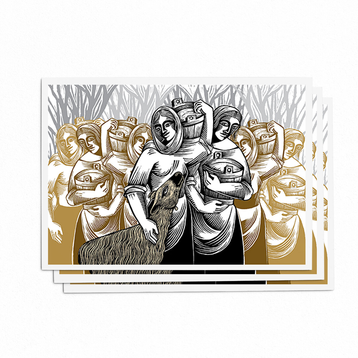 Eight Maids A Milking 5x7 Cards