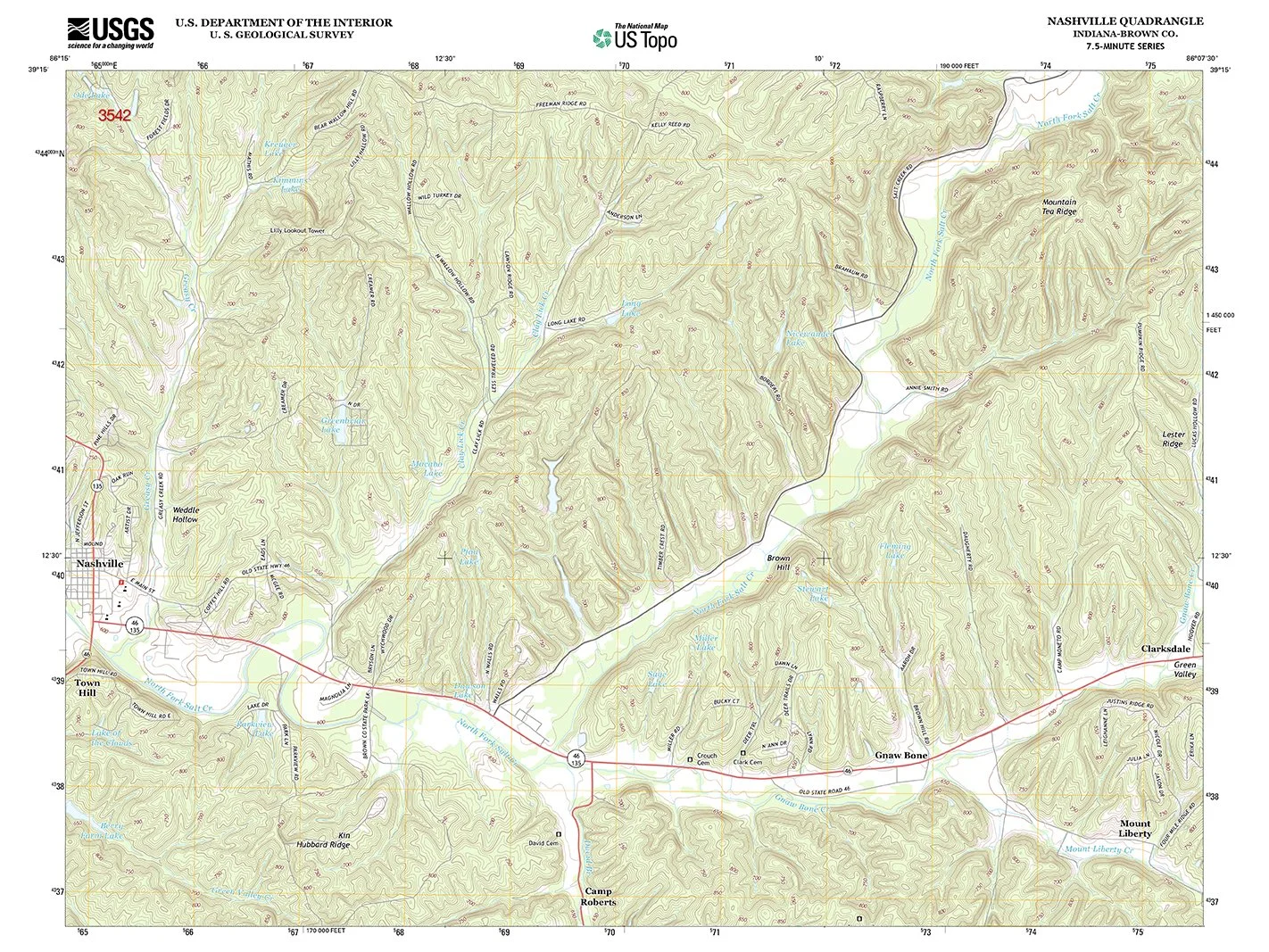 Topo Map of Surrounding Area