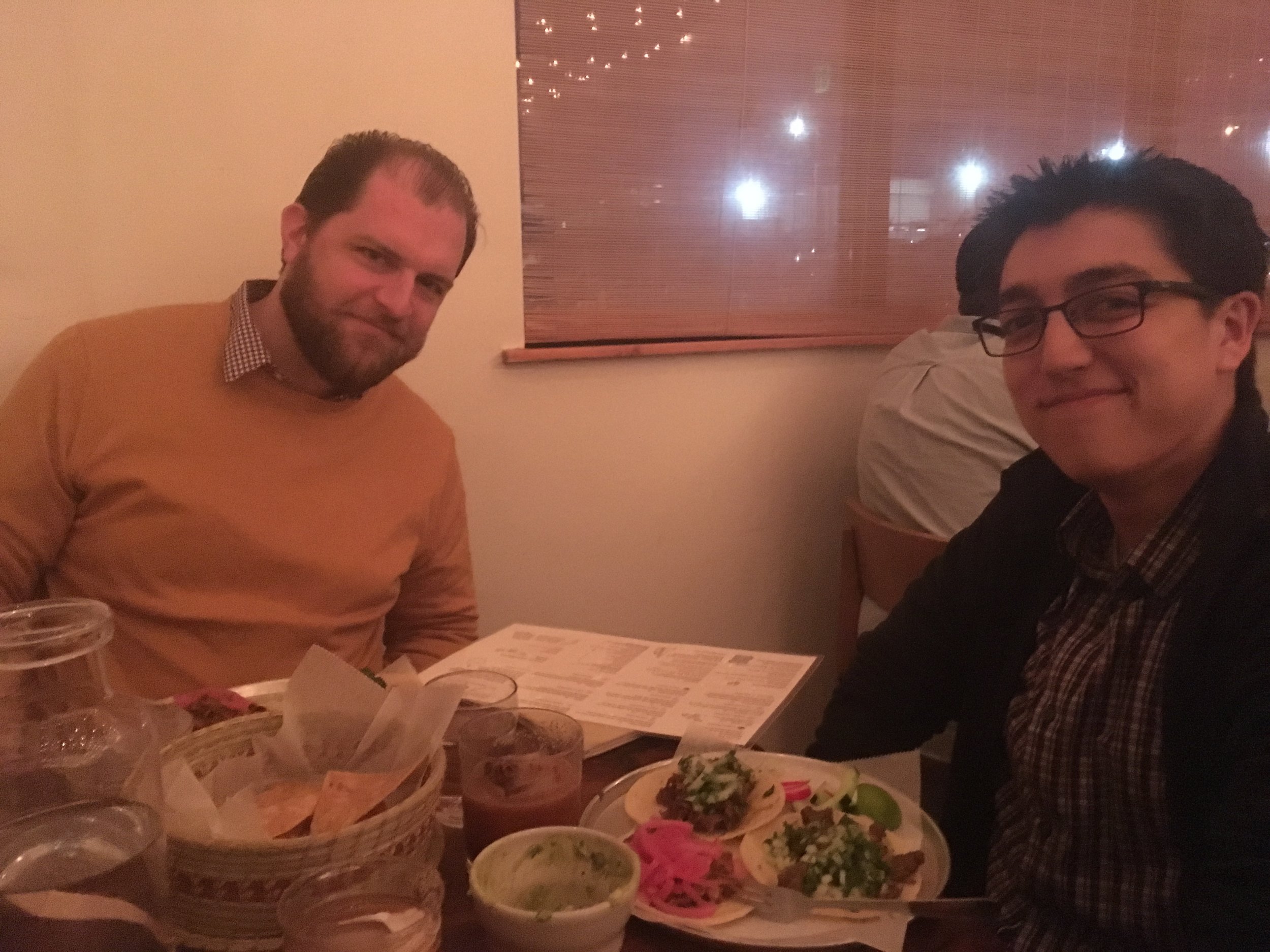 conductors jordan smith and ryan tani and tacos that are a lot better than the ones i just ate