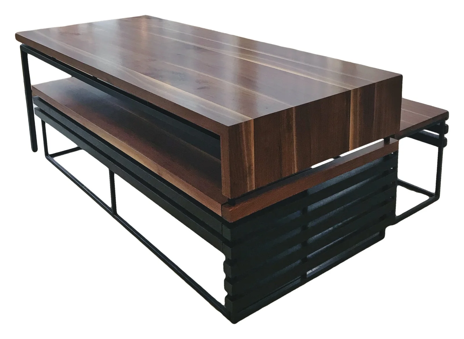 Walnut + Powder Coated Steel