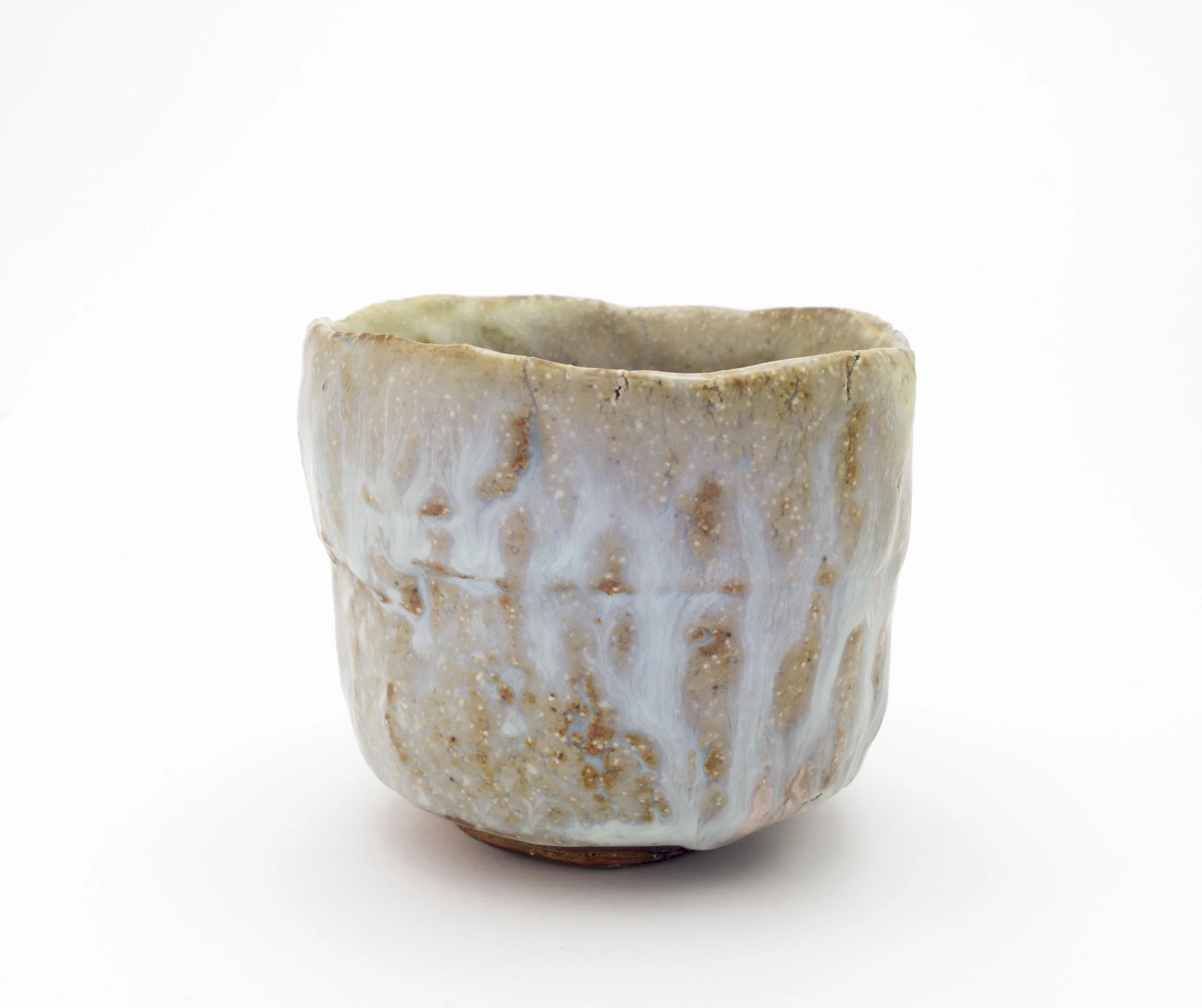 Ian Meares - Inchoate Stoneware Bowl with Erbium Dots from KU Anagama.jpg