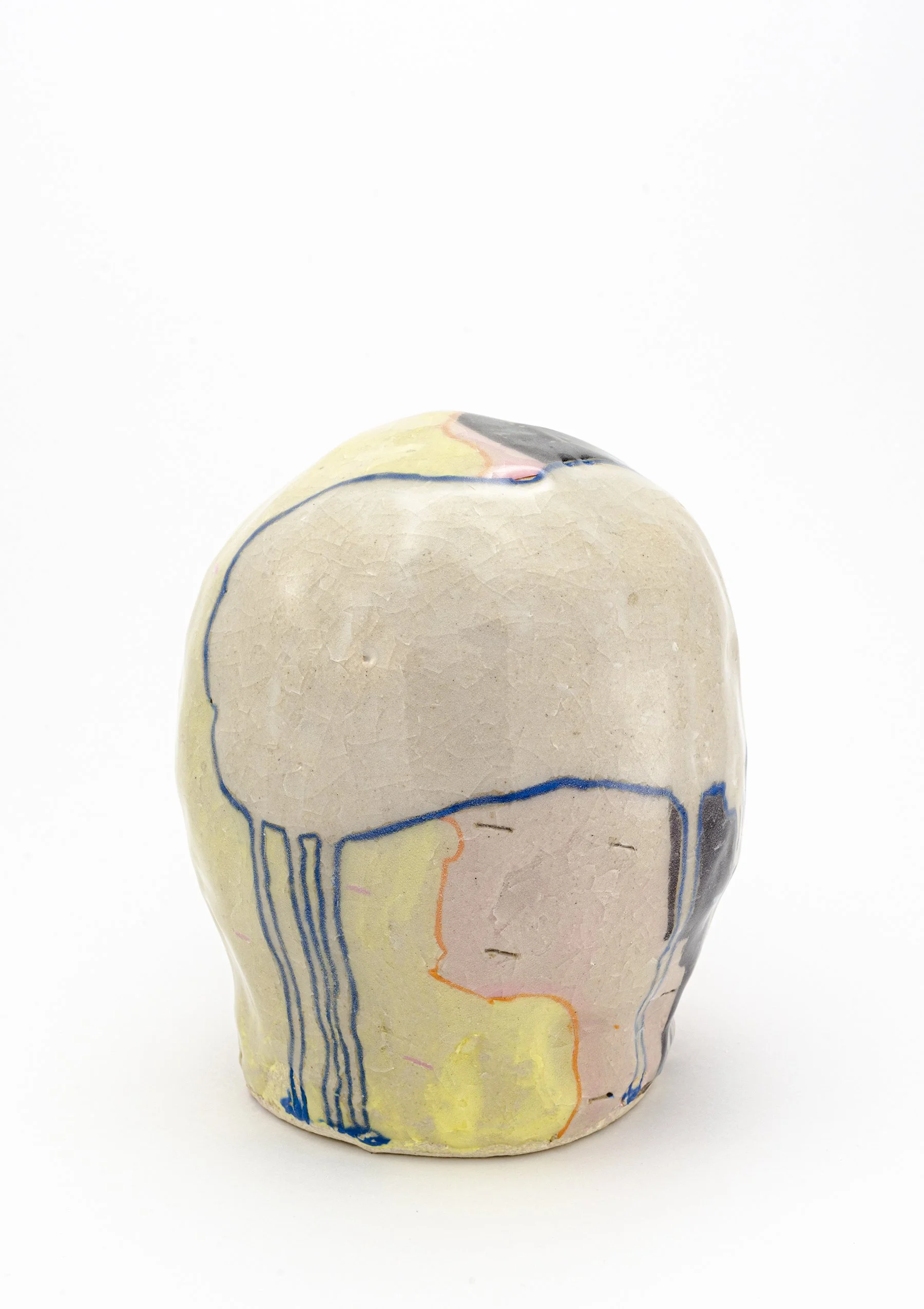    WIND IN THE EYES — OBSERVER    &nbsp;&nbsp;&nbsp;Ceramic. 5.5” x 4.75” x 4.75”, 2019     