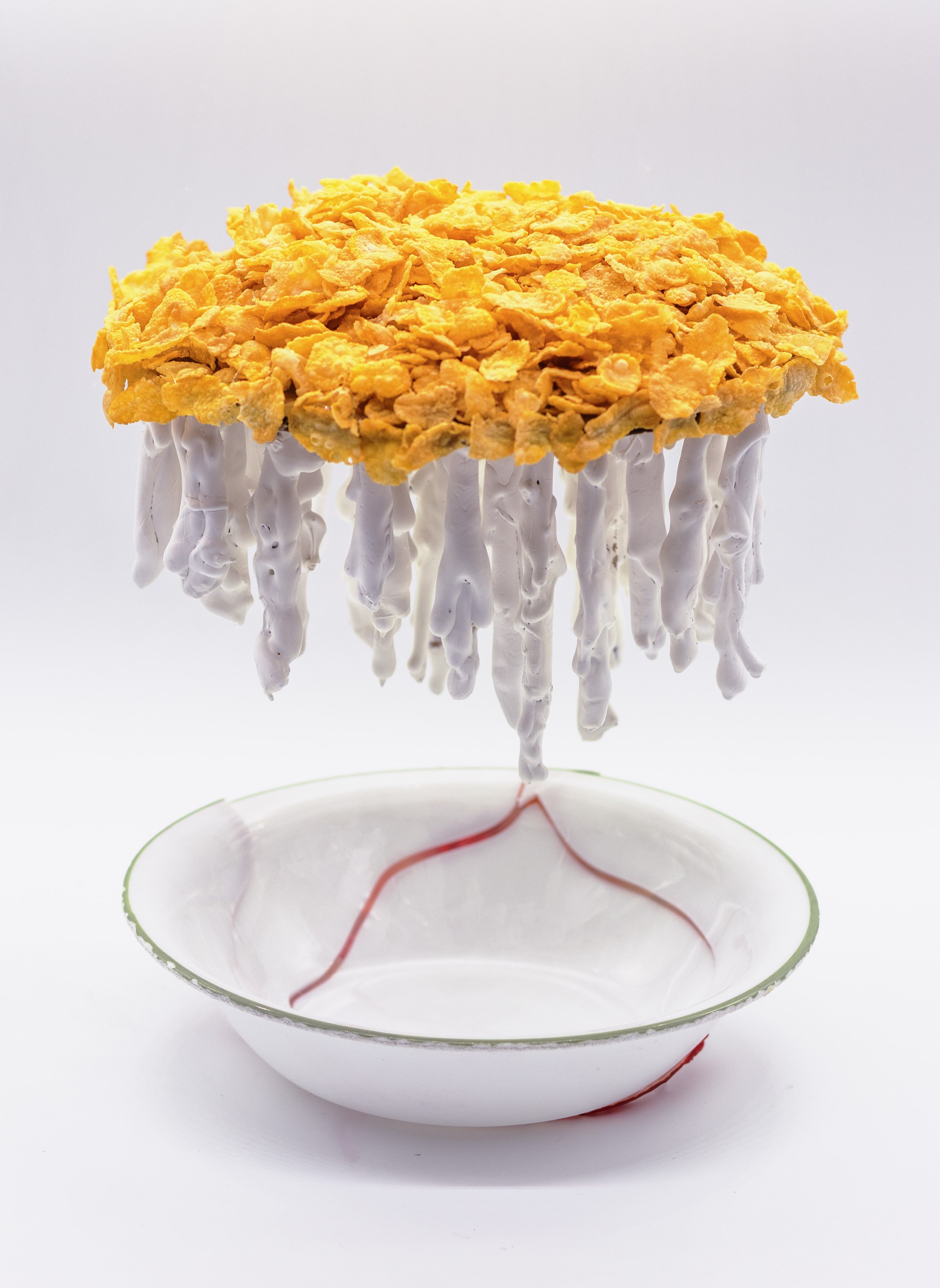     Beginning Sculpture,   Found Object Touchstone  —  Ascendant Cereal&nbsp;       Found object, Epoxy, Cereal, Paint. 6" x 9" x 6" 2020&nbsp;     